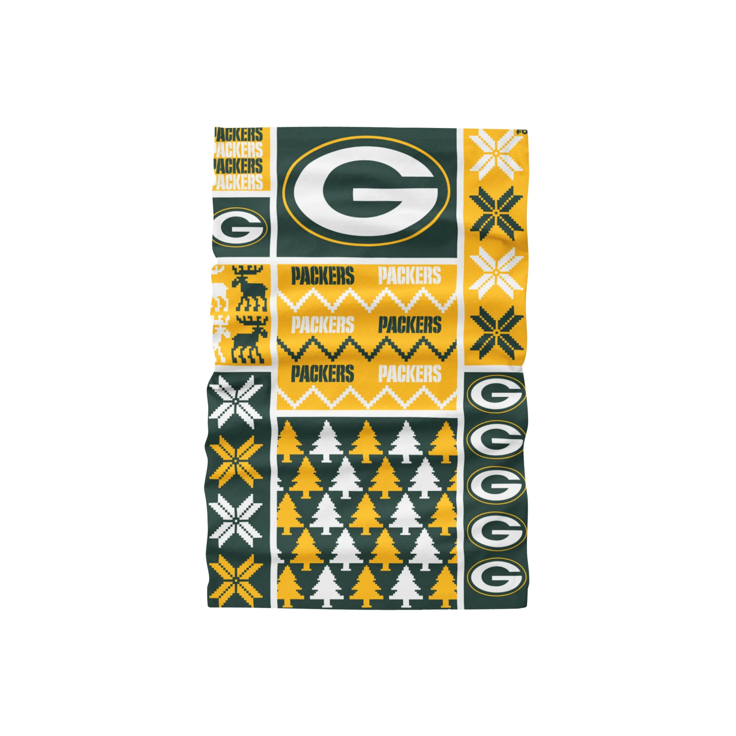 Green Bay Packers NFL Busy Block Gaiter Scarf - Image 2