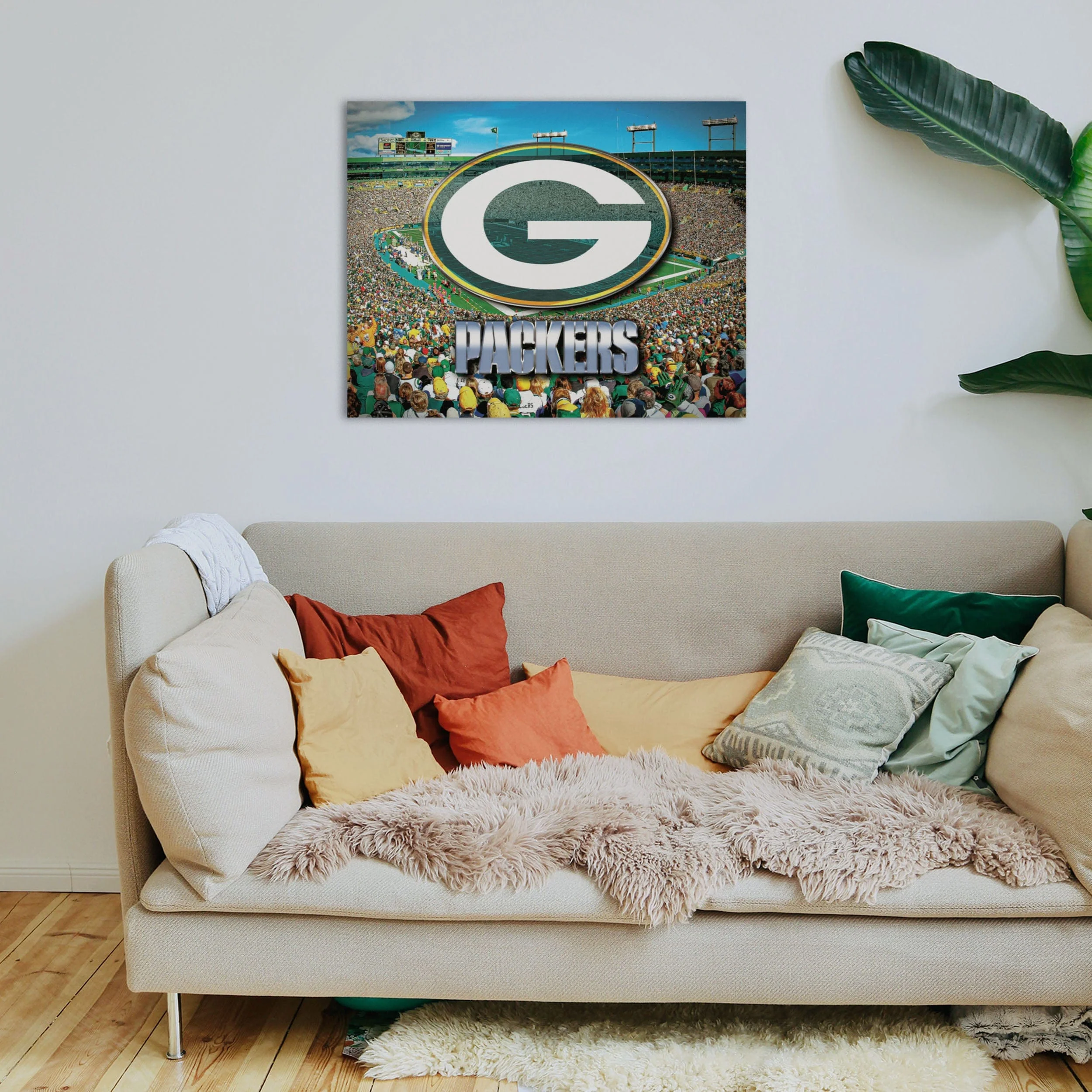 Green Bay Packers NFL Canvas Wall Sign - Image 3