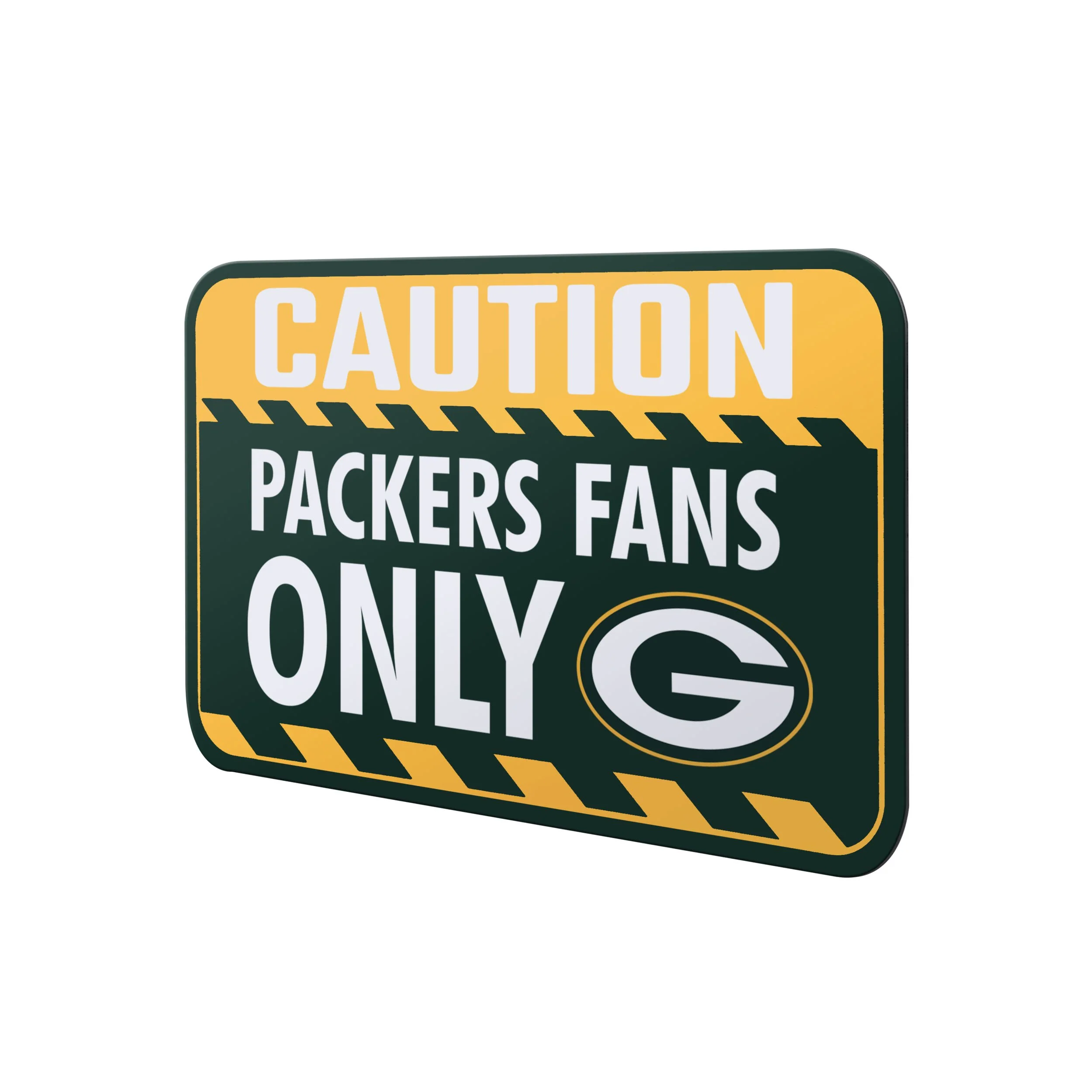 Green Bay Packers NFL Caution Sign - Image 2