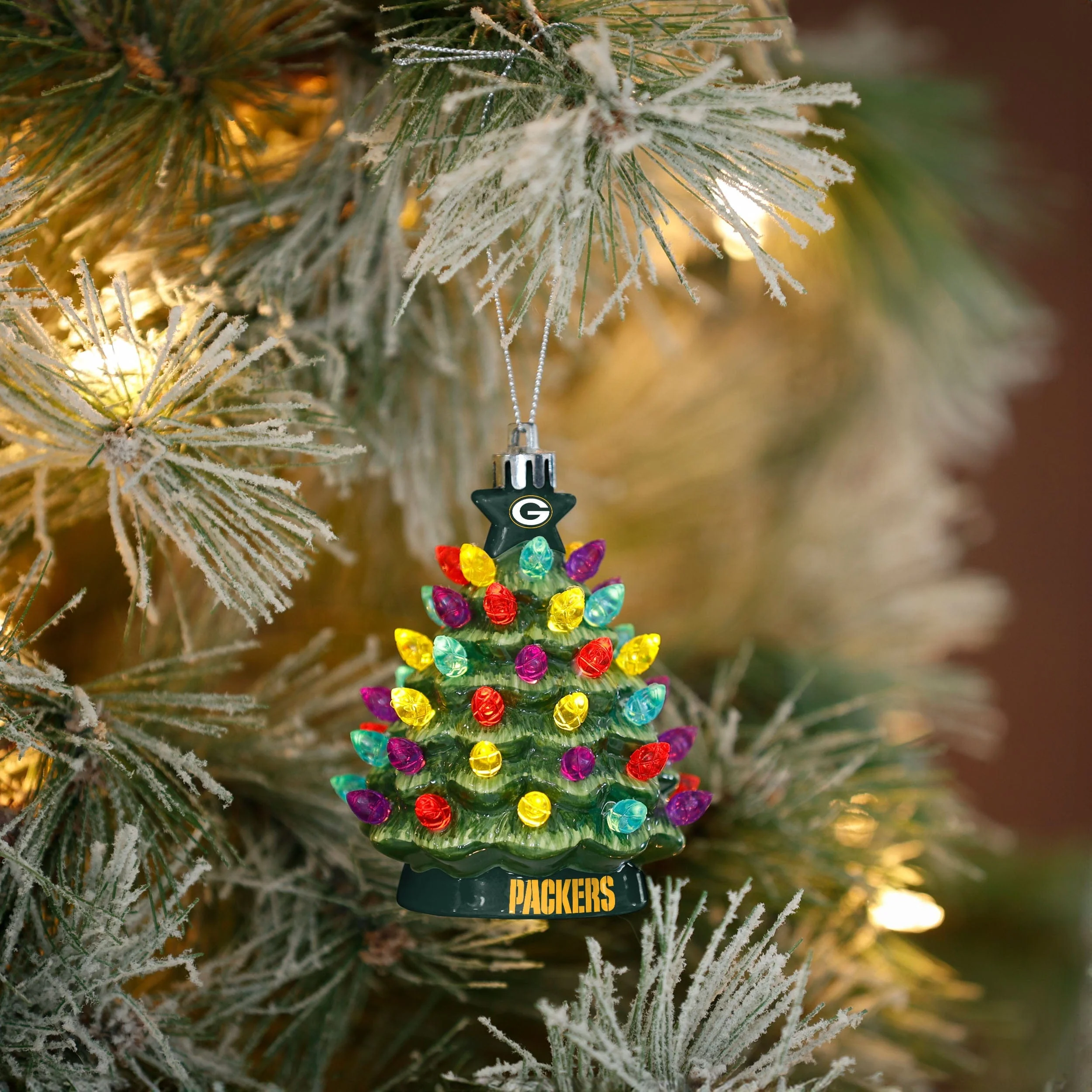 Green Bay Packers NFL Ceramic Tree Ornament - Image 2