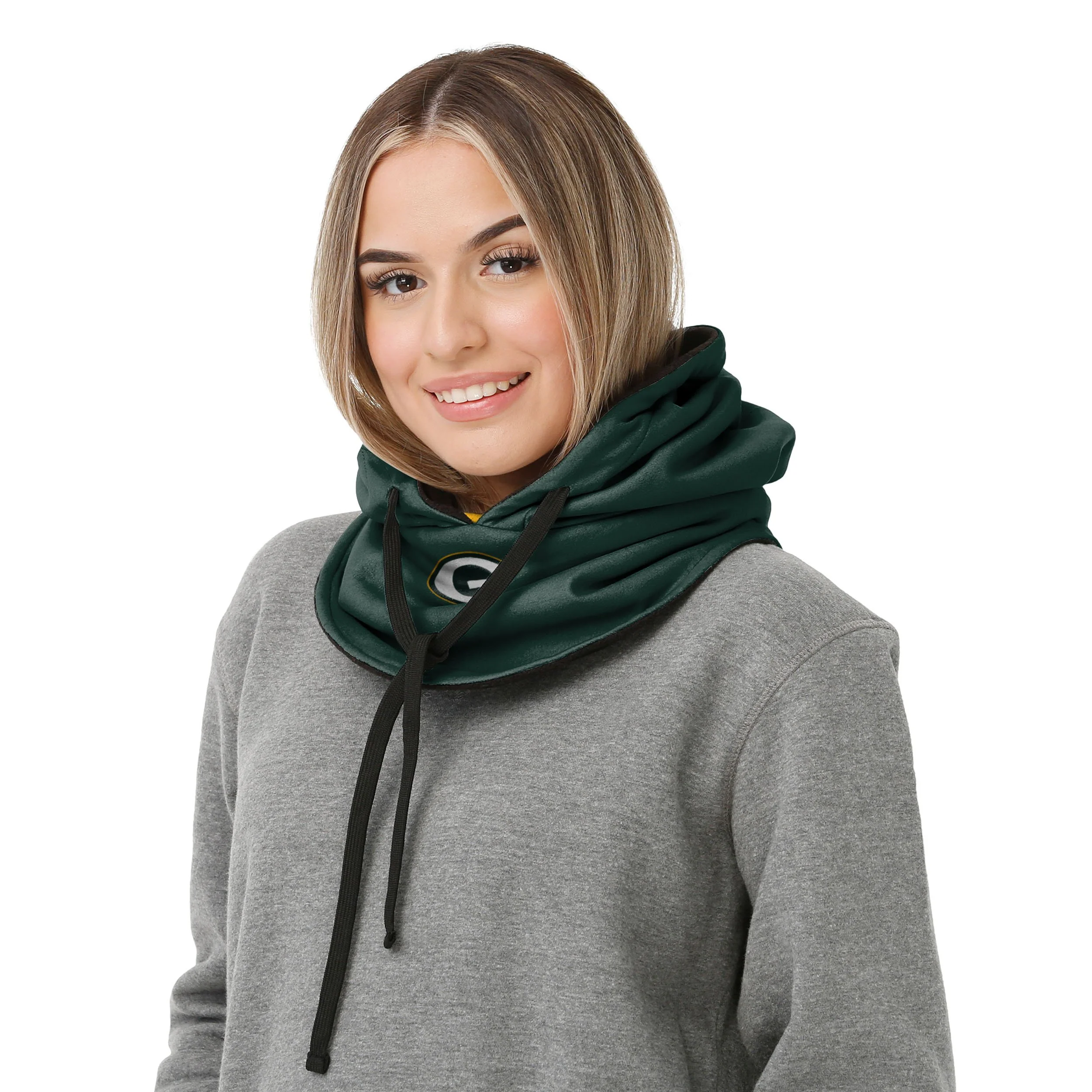 Green Bay Packers NFL Drawstring Hooded Gaiter - Image 4