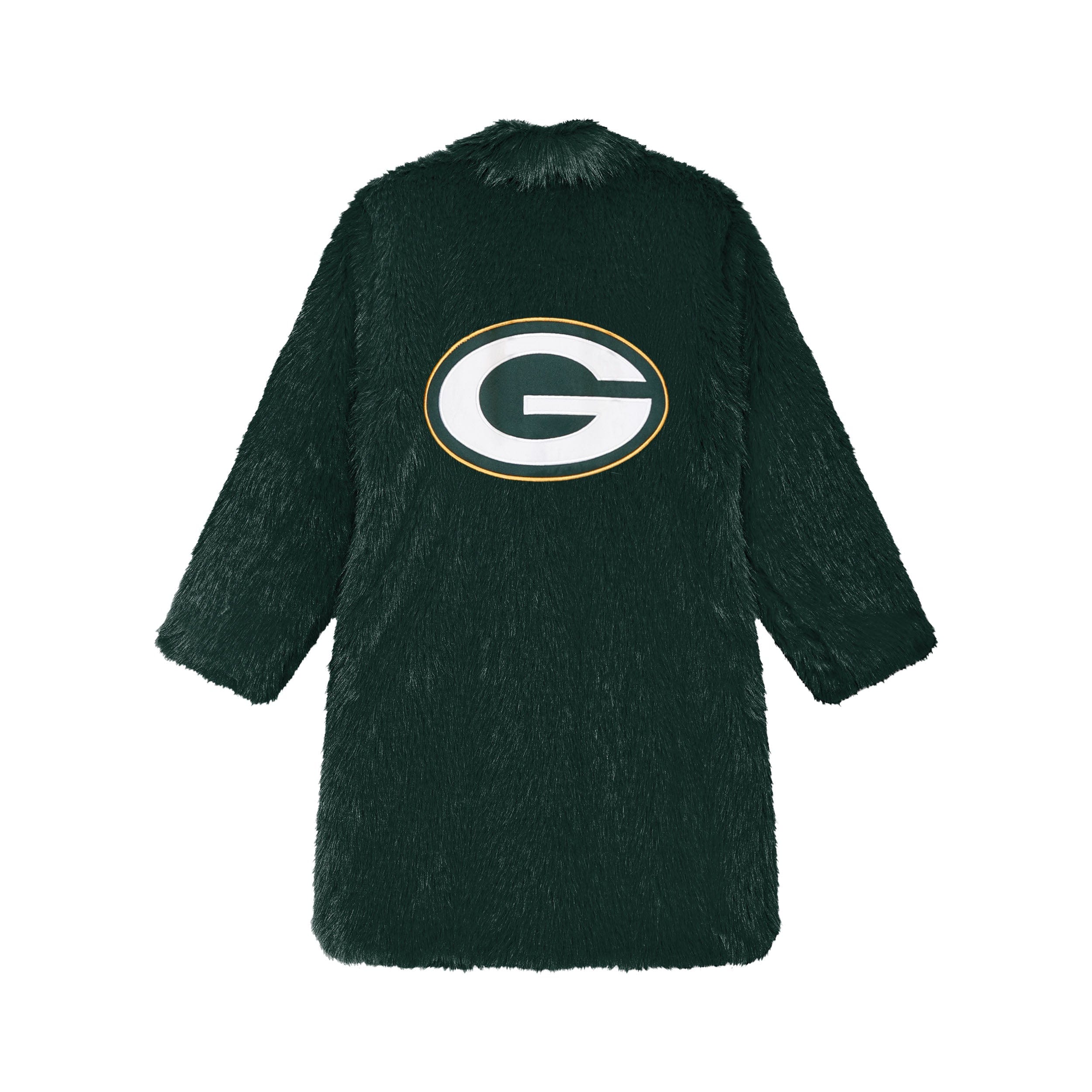 Green Bay Packers NFL Faux Fur Long Jacket - Image 5