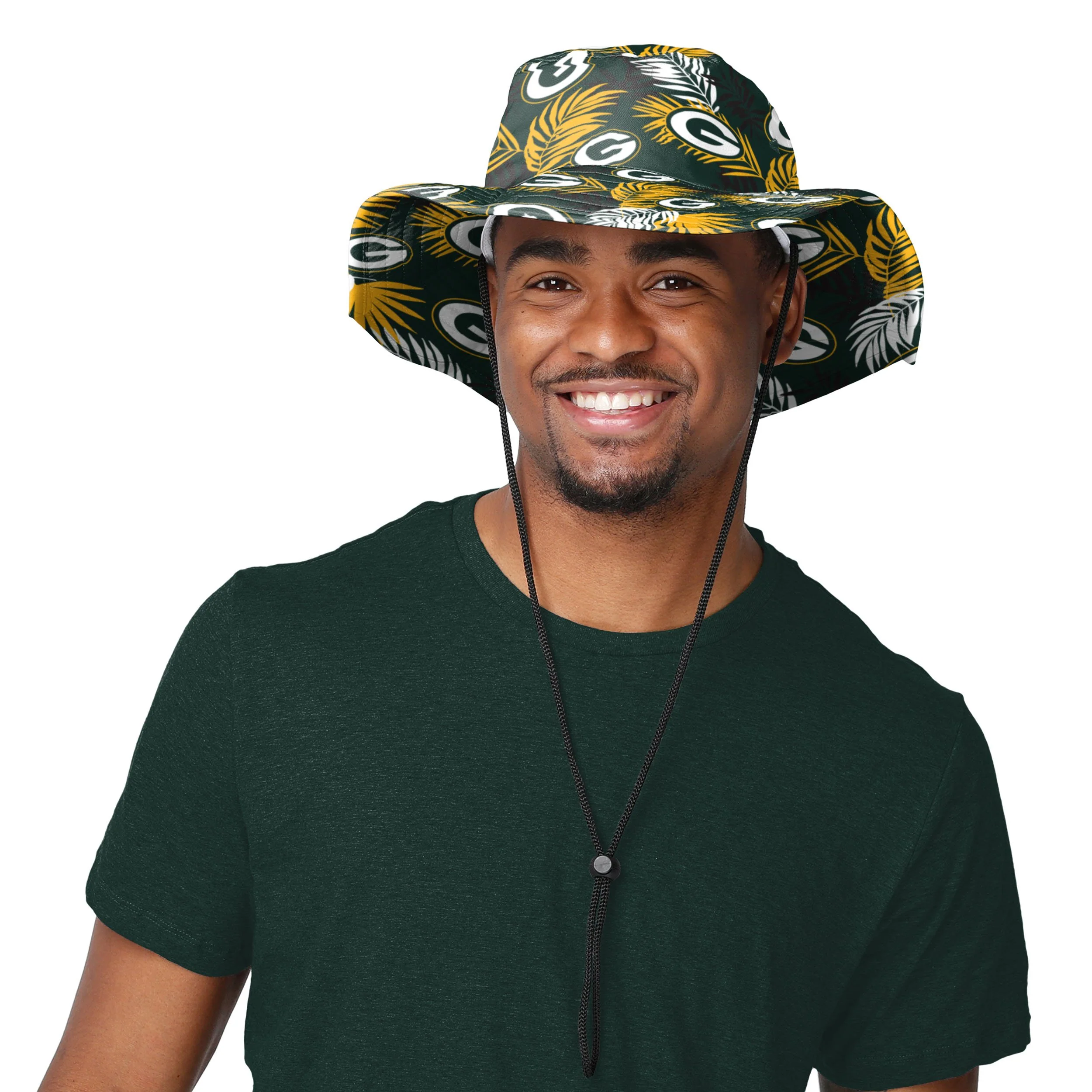 Green Bay Packers NFL Floral Boonie Hat - Image 2