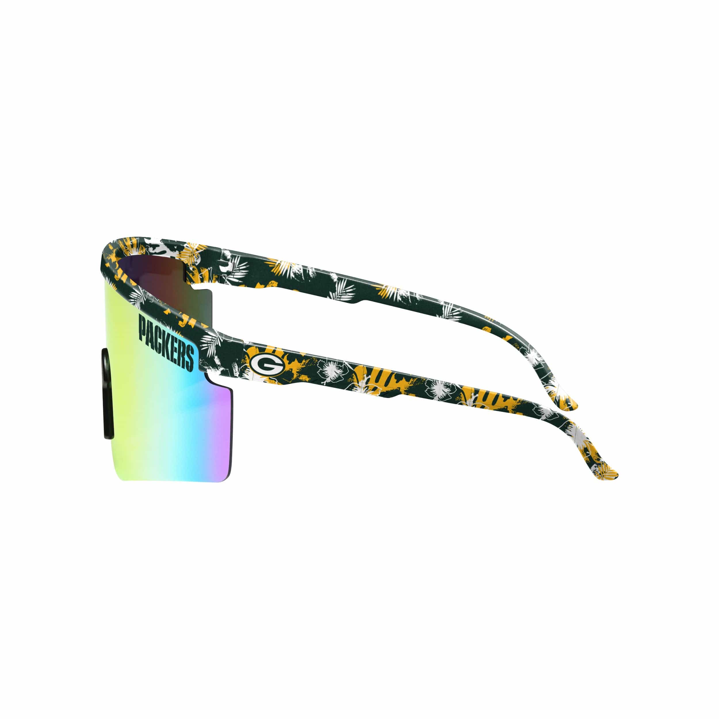 Green Bay Packers NFL Floral Large Frame Sunglasses - Image 3