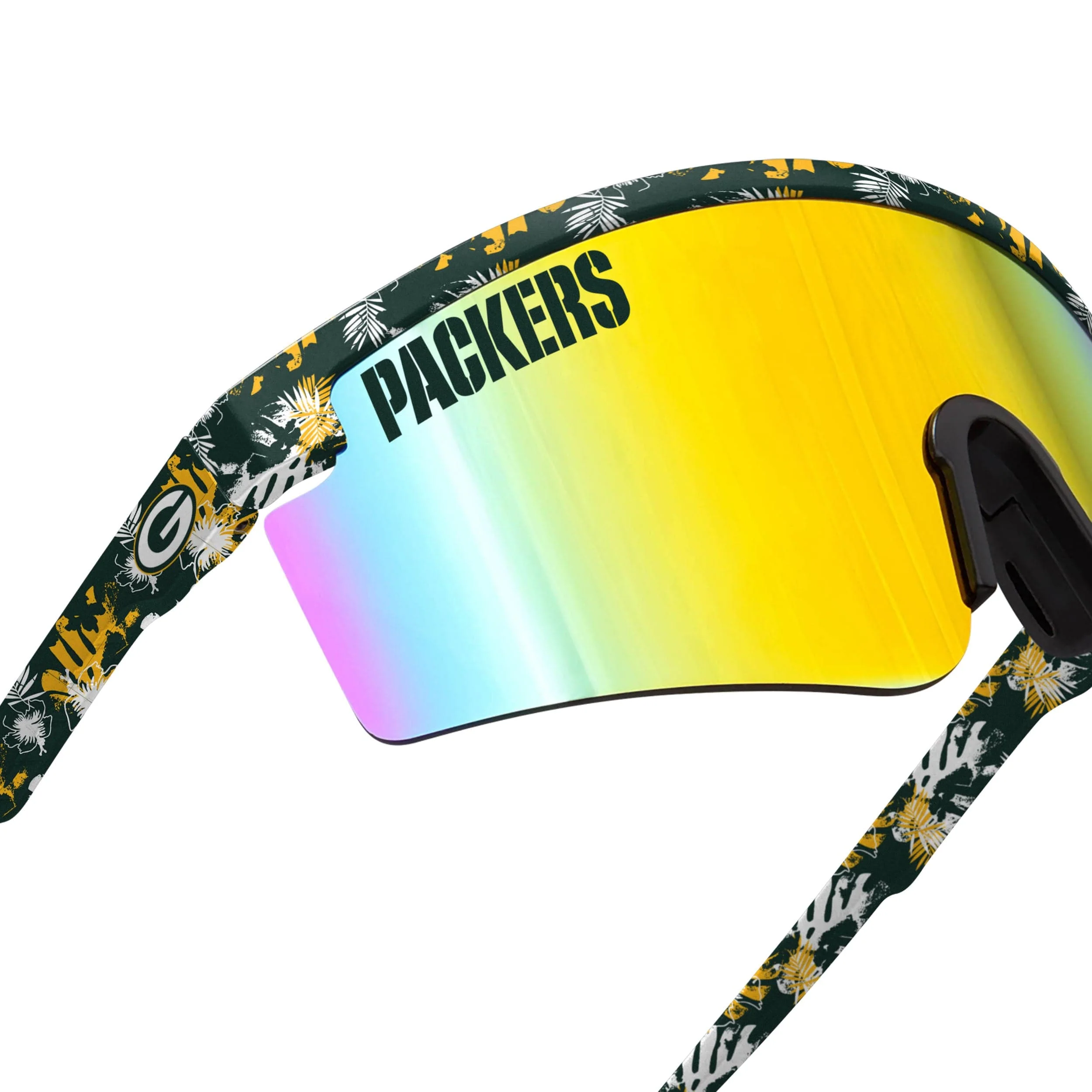 Green Bay Packers NFL Floral Large Frame Sunglasses - Image 4