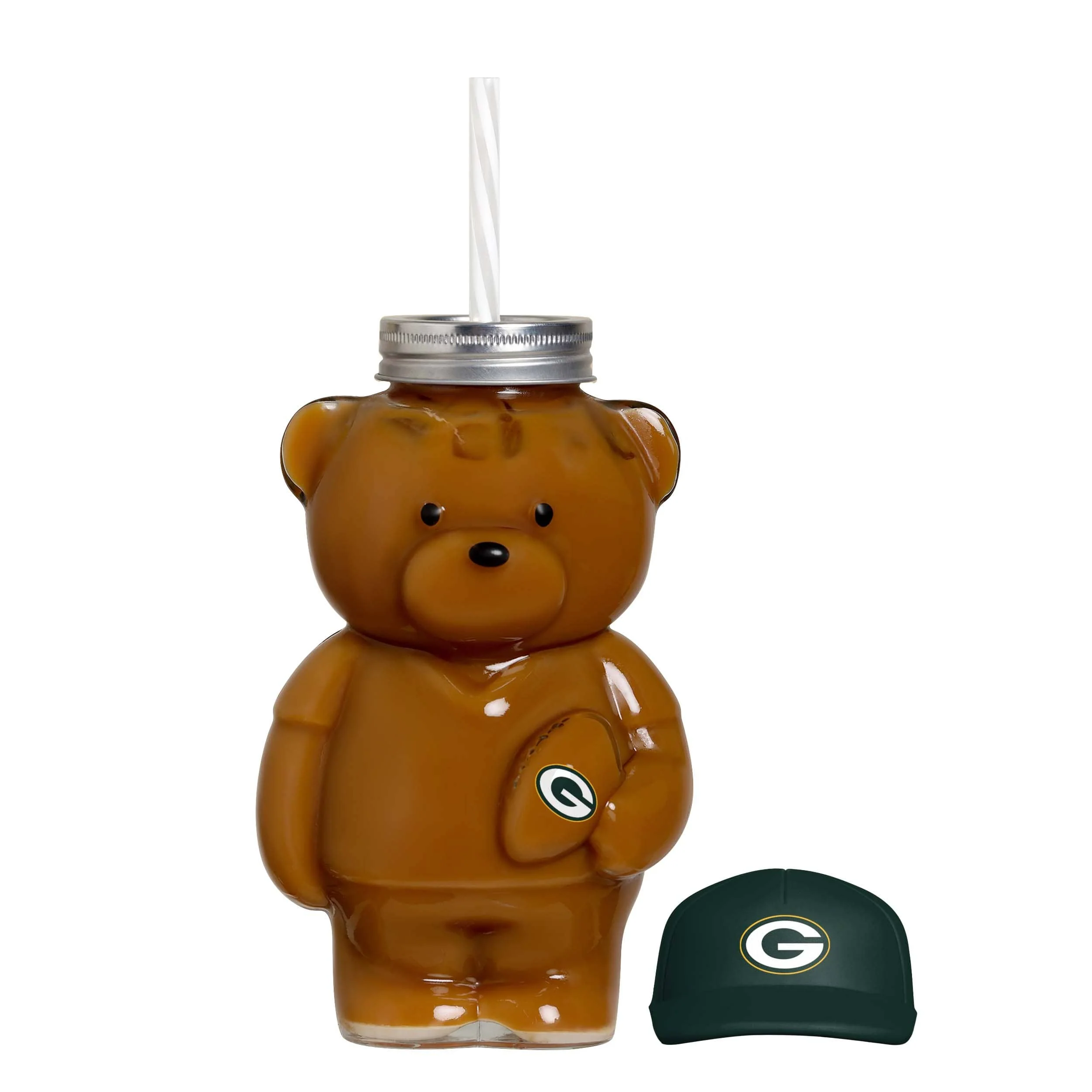 Green Bay Packers NFL Glass Bear Tumbler (PREORDER - SHIPS LATE JUNE) - Image 3