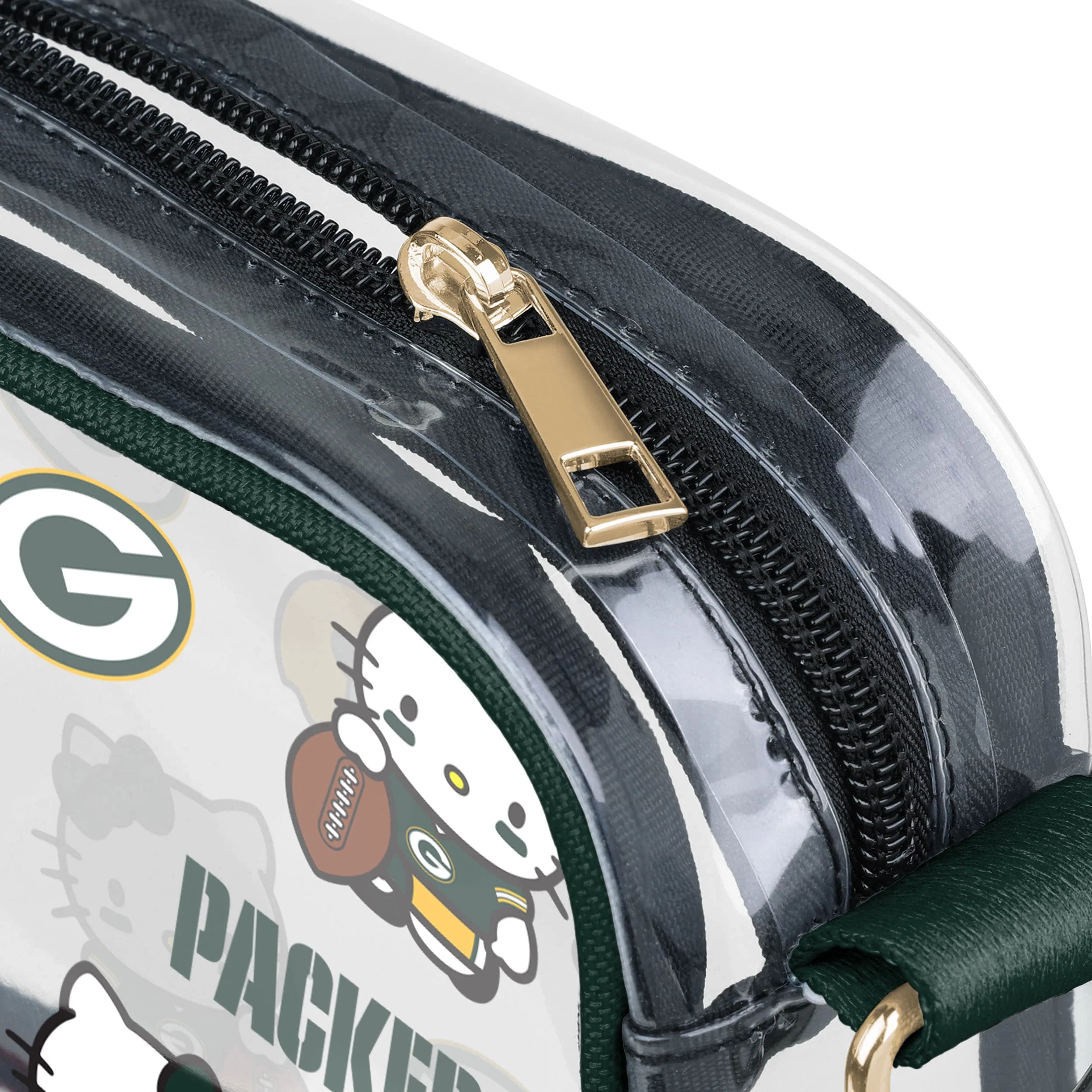 Green Bay Packers NFL Hello Kitty® Clear Crossbody Bag - (PREORDER - SHIPS MID JUNE) - Image 4