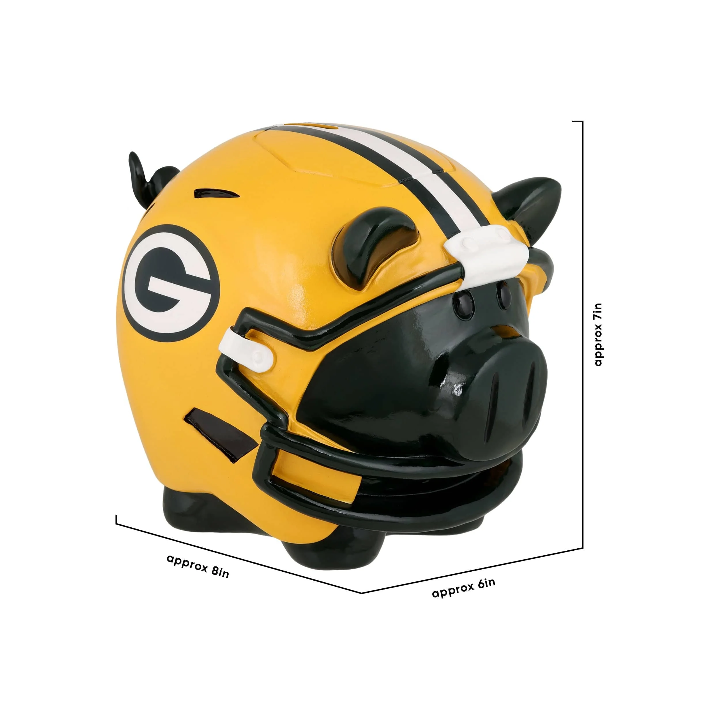 Green Bay Packers NFL Helmet Piggy Bank - Image 4