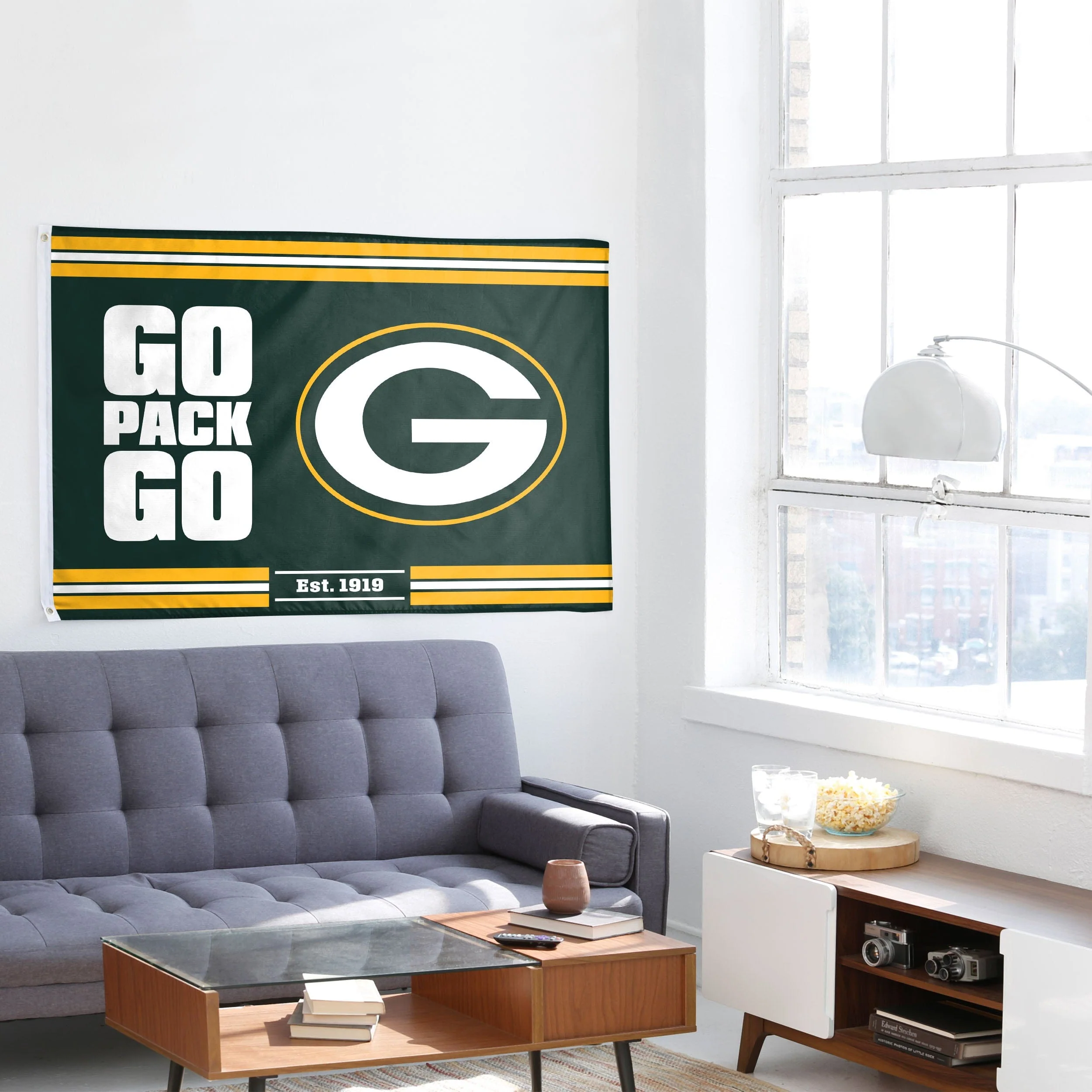 Green Bay Packers NFL Horizontal Slogan Flag - Image 4