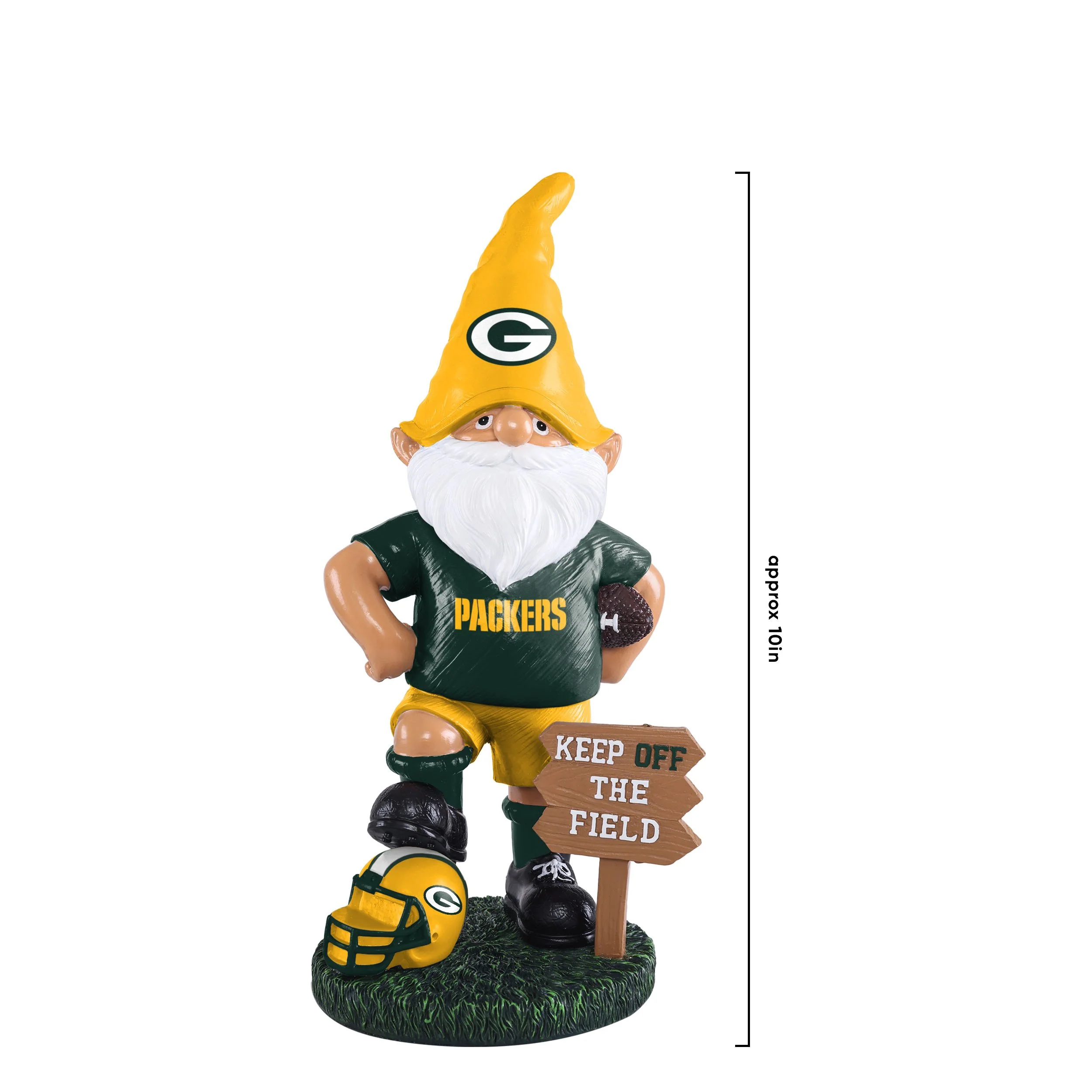 Green Bay Packers NFL Keep Off The Field Gnome - Image 4