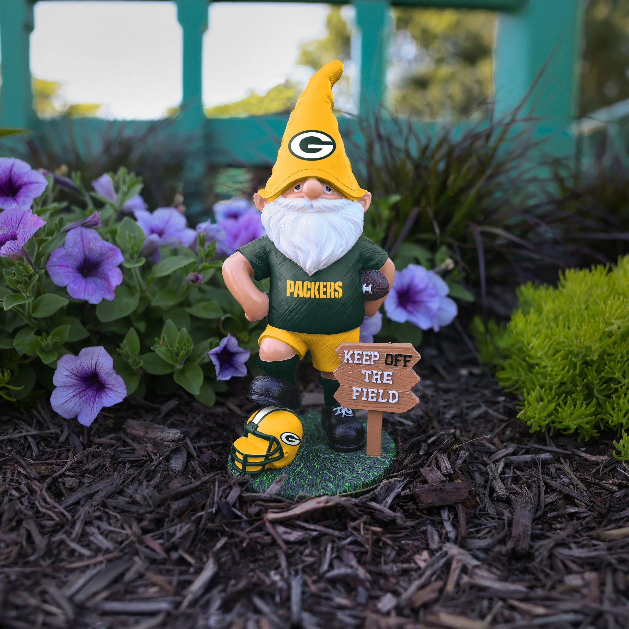 Green Bay Packers NFL Keep Off The Field Gnome - Image 5