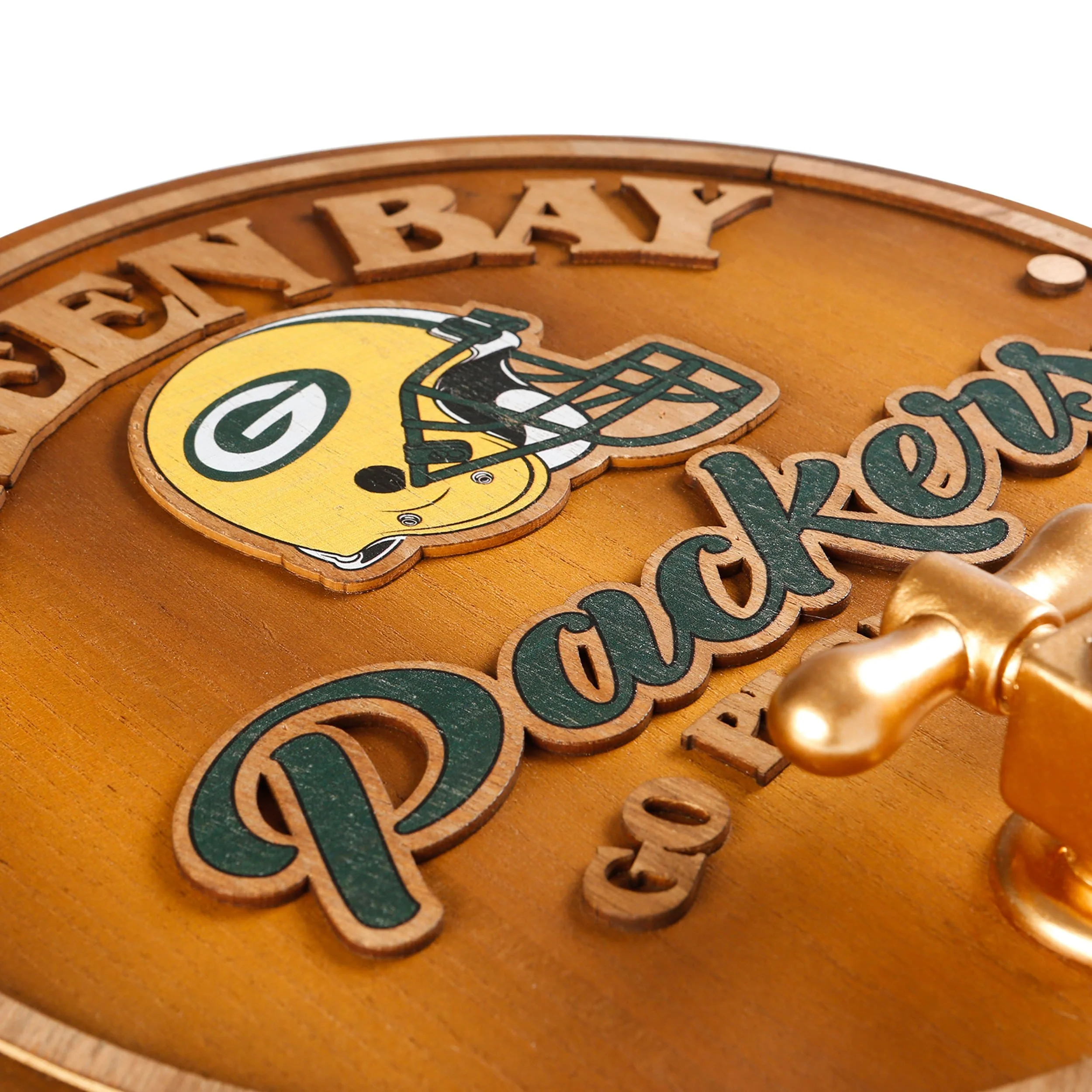 Green Bay Packers NFL Keg Tap Sign - Image 4