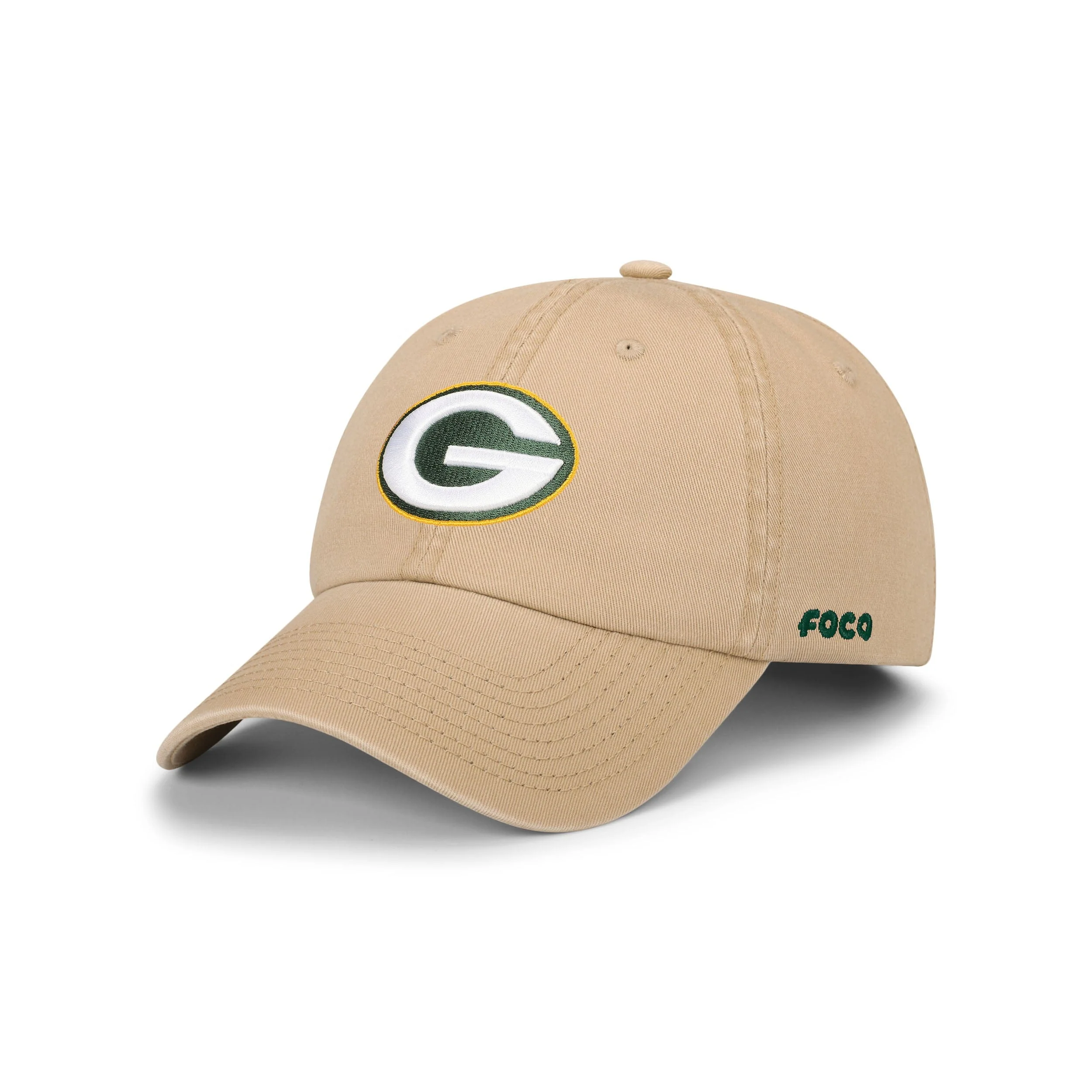 Green Bay Packers NFL Khaki Primary Logo Casual Cap
