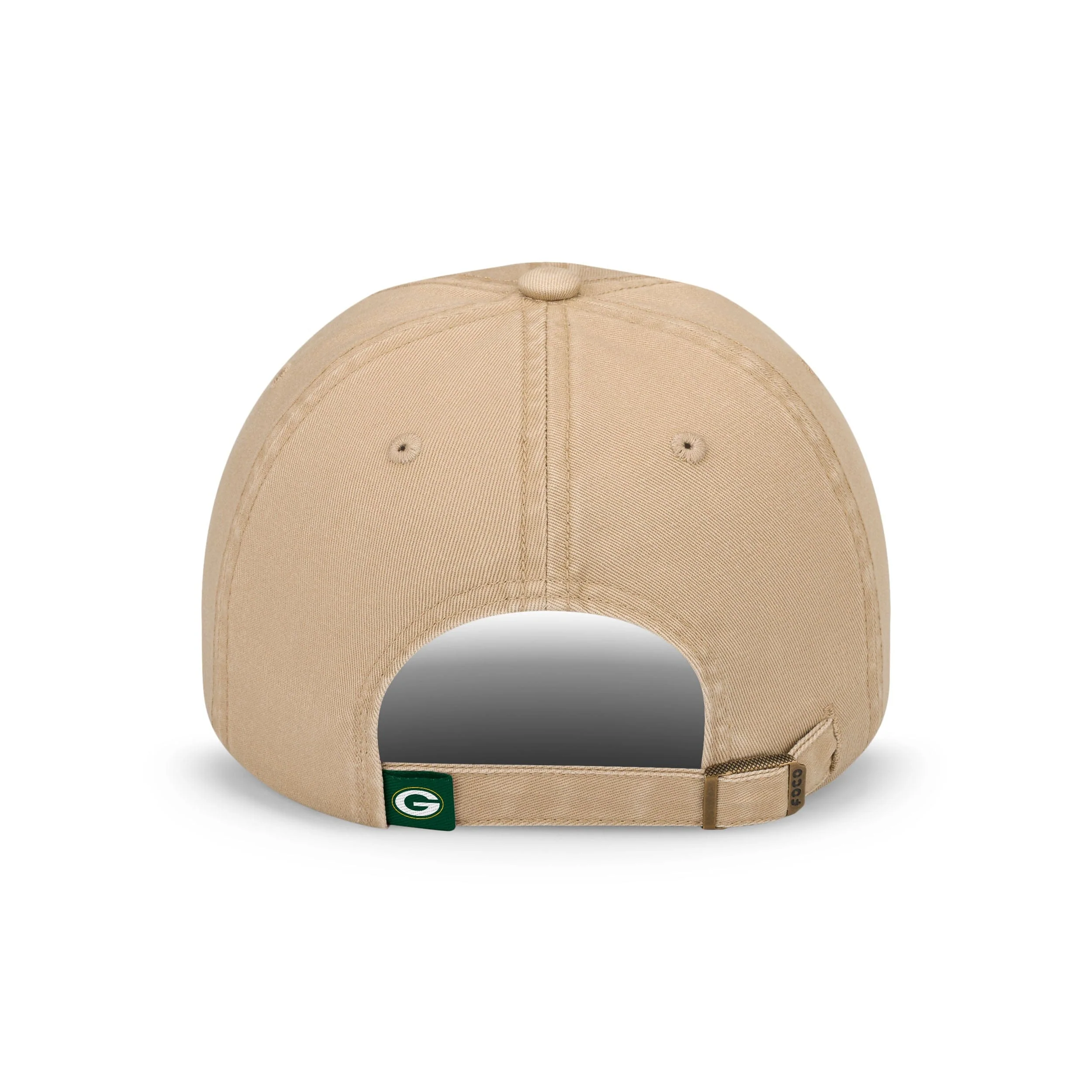 Green Bay Packers NFL Khaki Primary Logo Casual Cap - Image 3