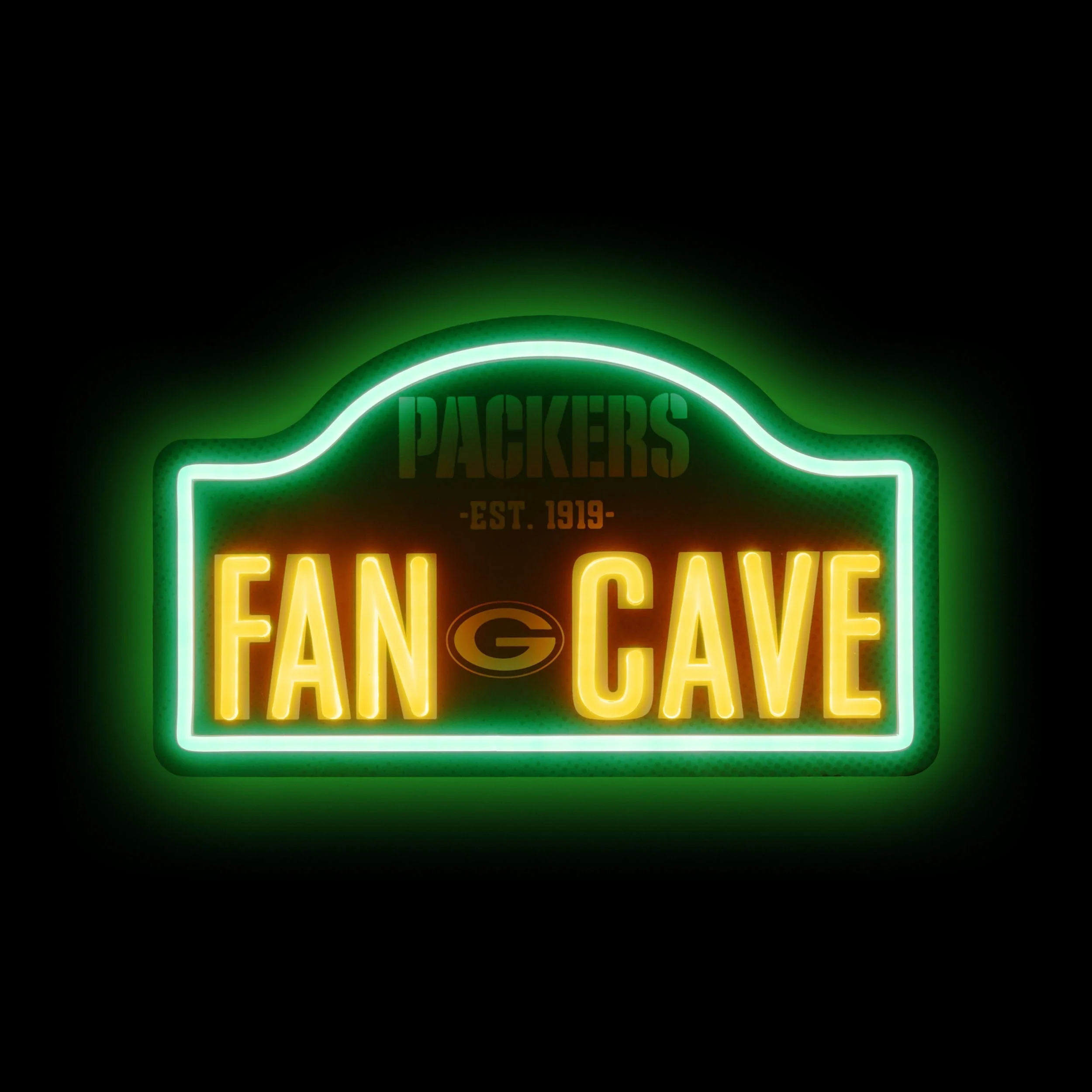Green Bay Packers NFL LED Neon Fancave Sign - Image 2