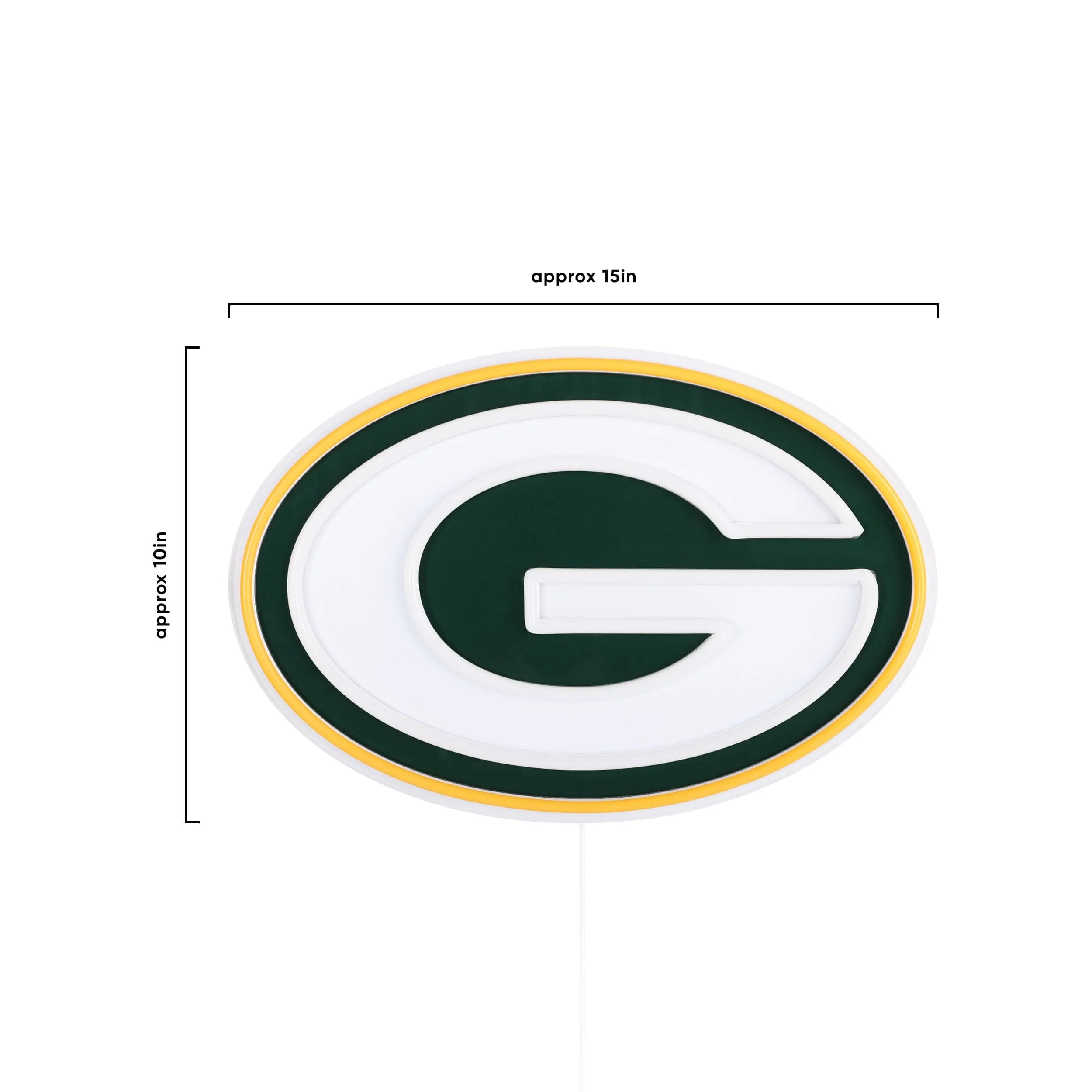 Green Bay Packers NFL LED Neon Light Up Team Logo Sign - Image 5