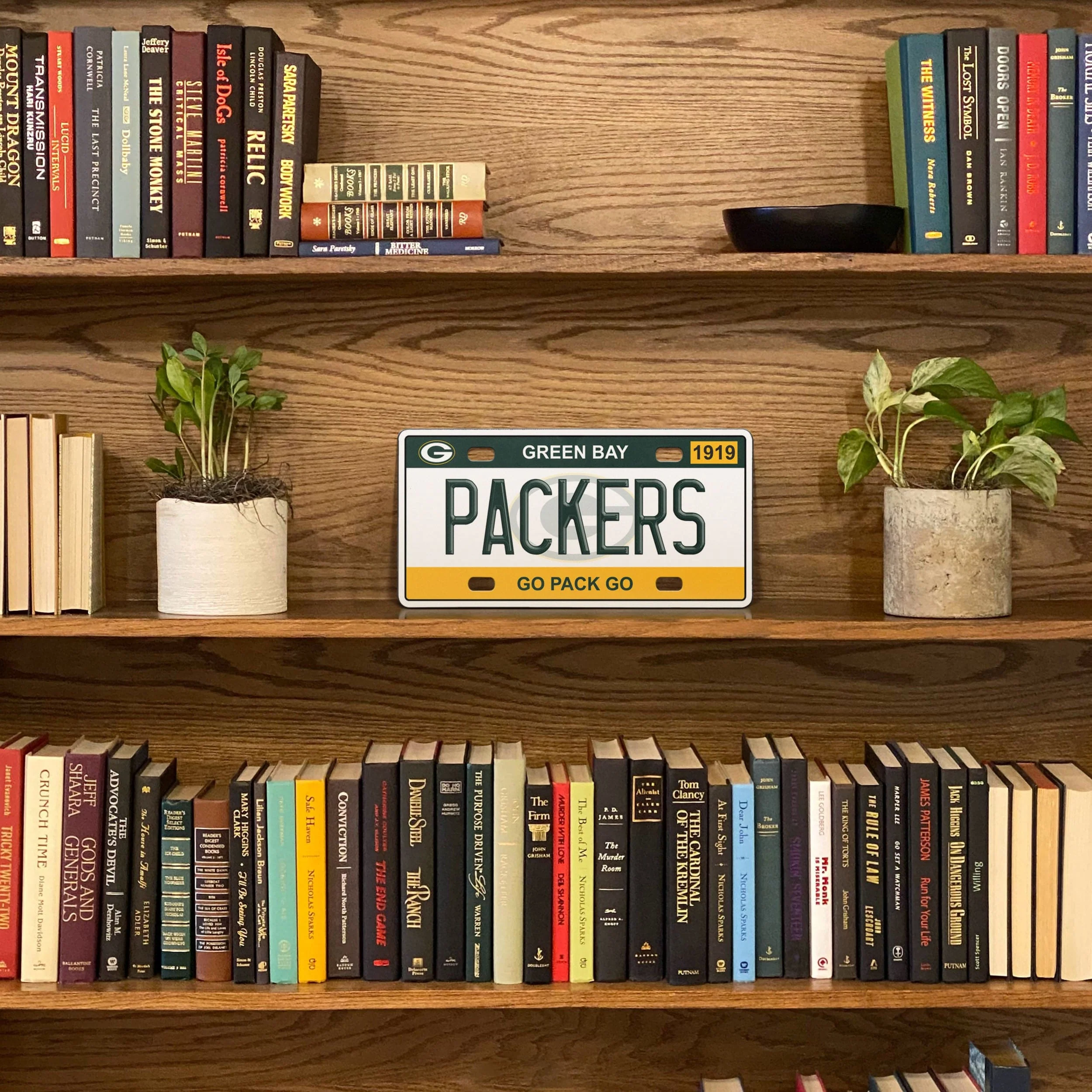 Green Bay Packers NFL License Plate Wall Sign - Image 3