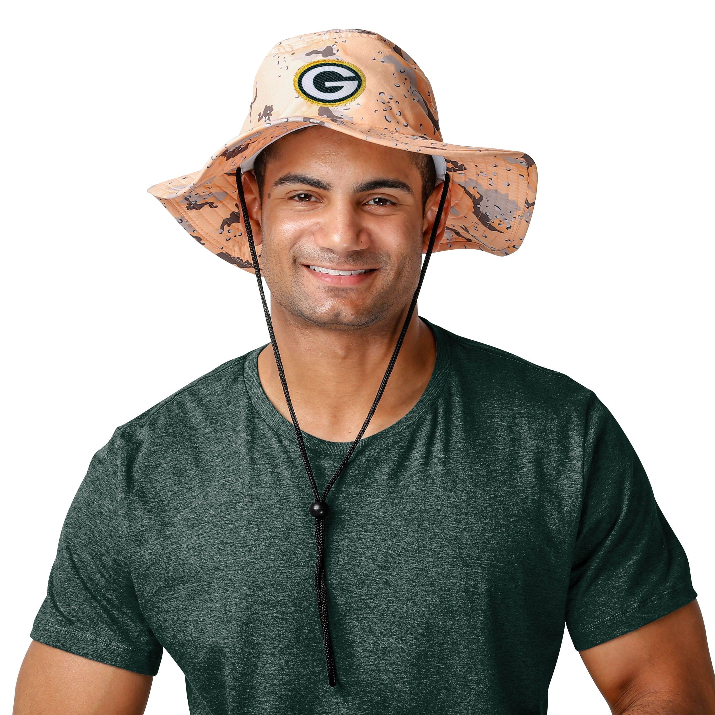Green Bay Packers NFL Light Desert Camo Boonie Hat - Image 2