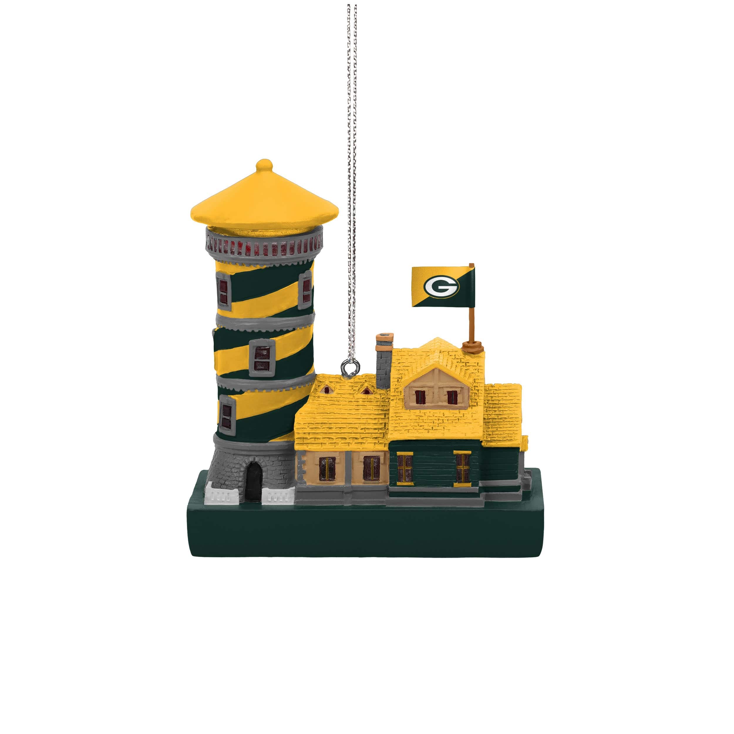 Green Bay Packers NFL Light Up Resin Lighthouse Ornament - Image 3