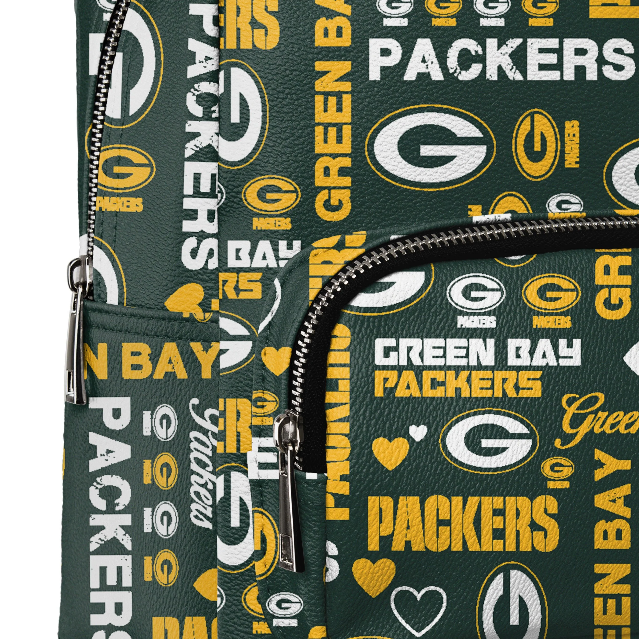 Green Bay Packers NFL Logo Love Mini Backpack - Image 4