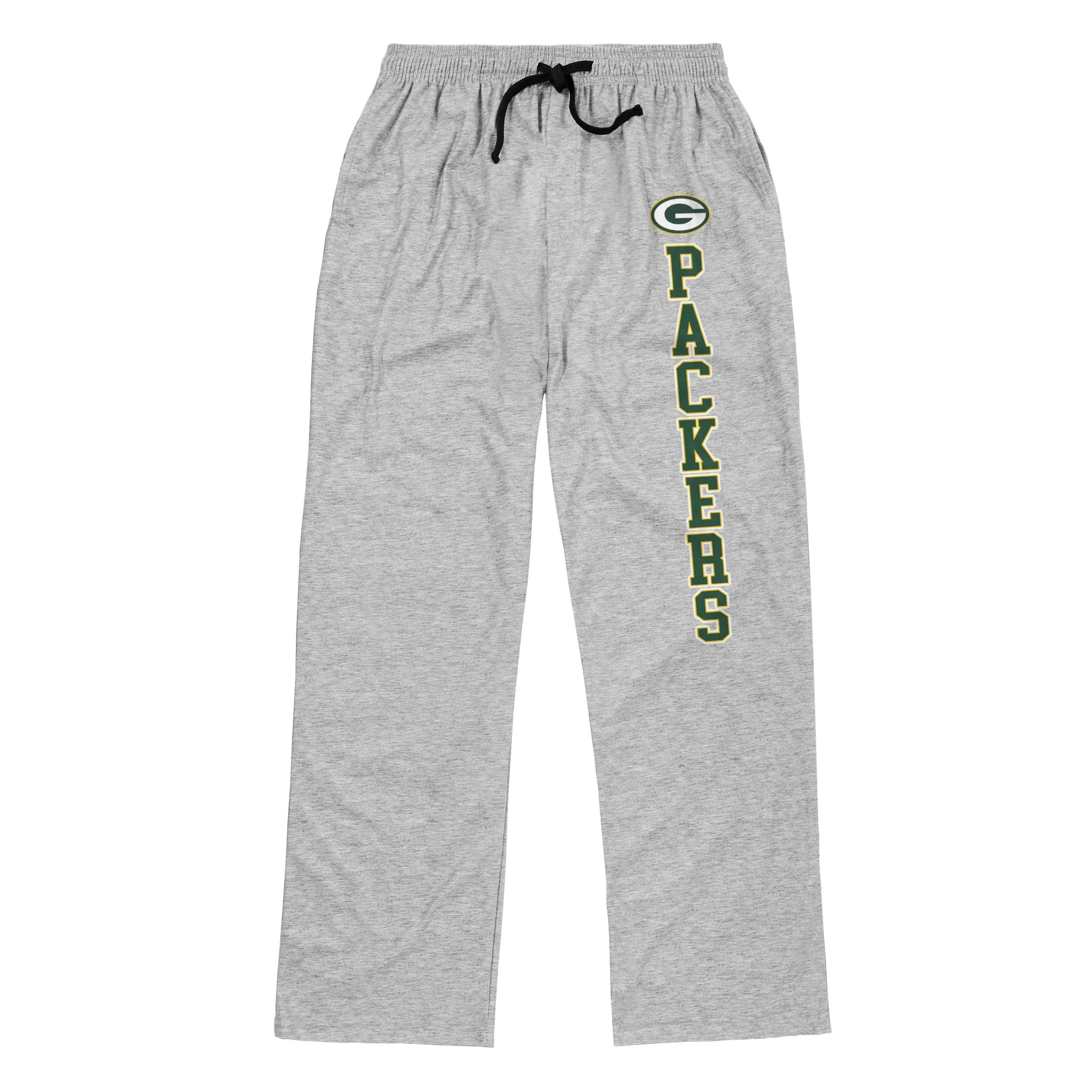 Green Bay Packers NFL Mens Athletic Gray Lounge Pants - Image 4