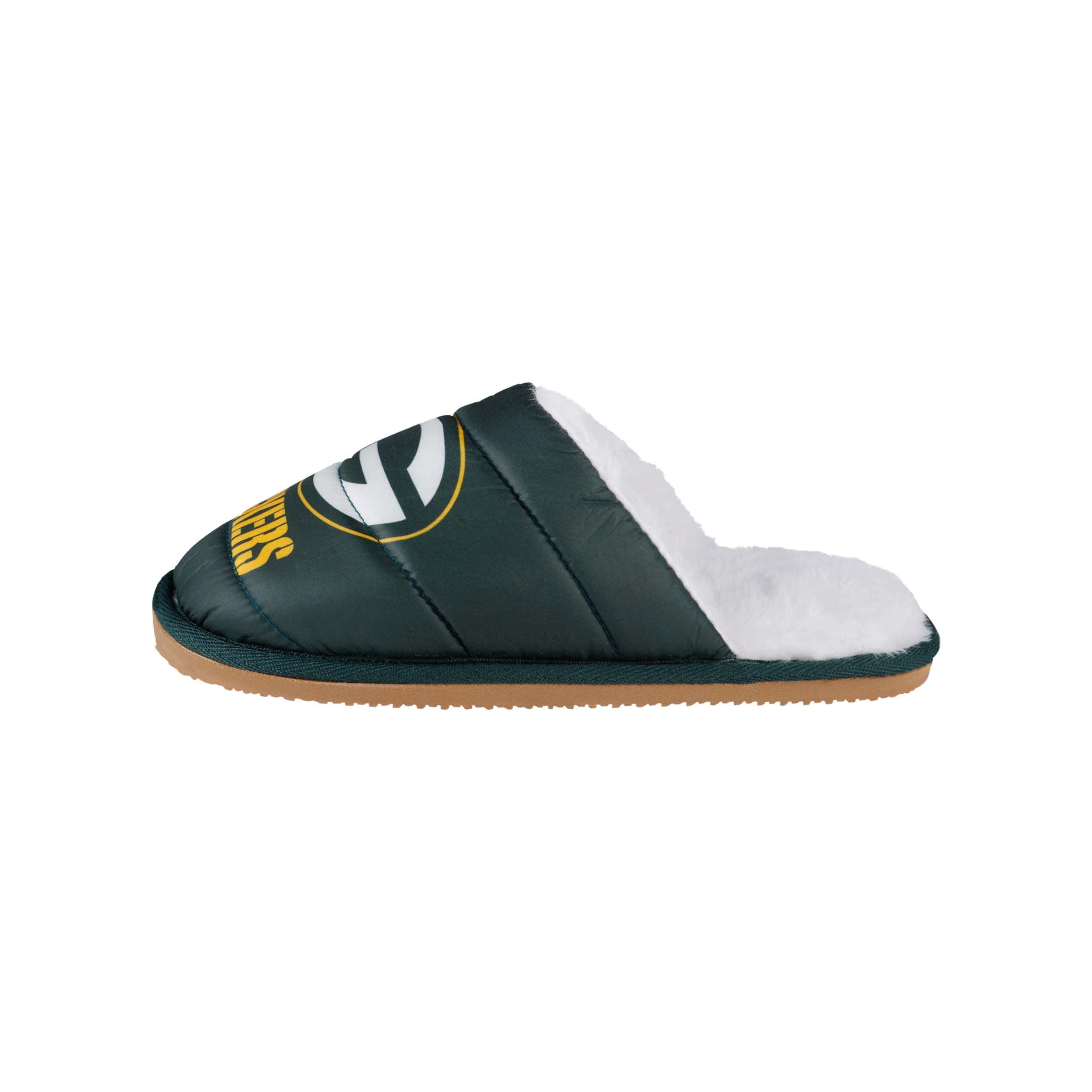 Green Bay Packers NFL Mens Big Logo Mule Slipper