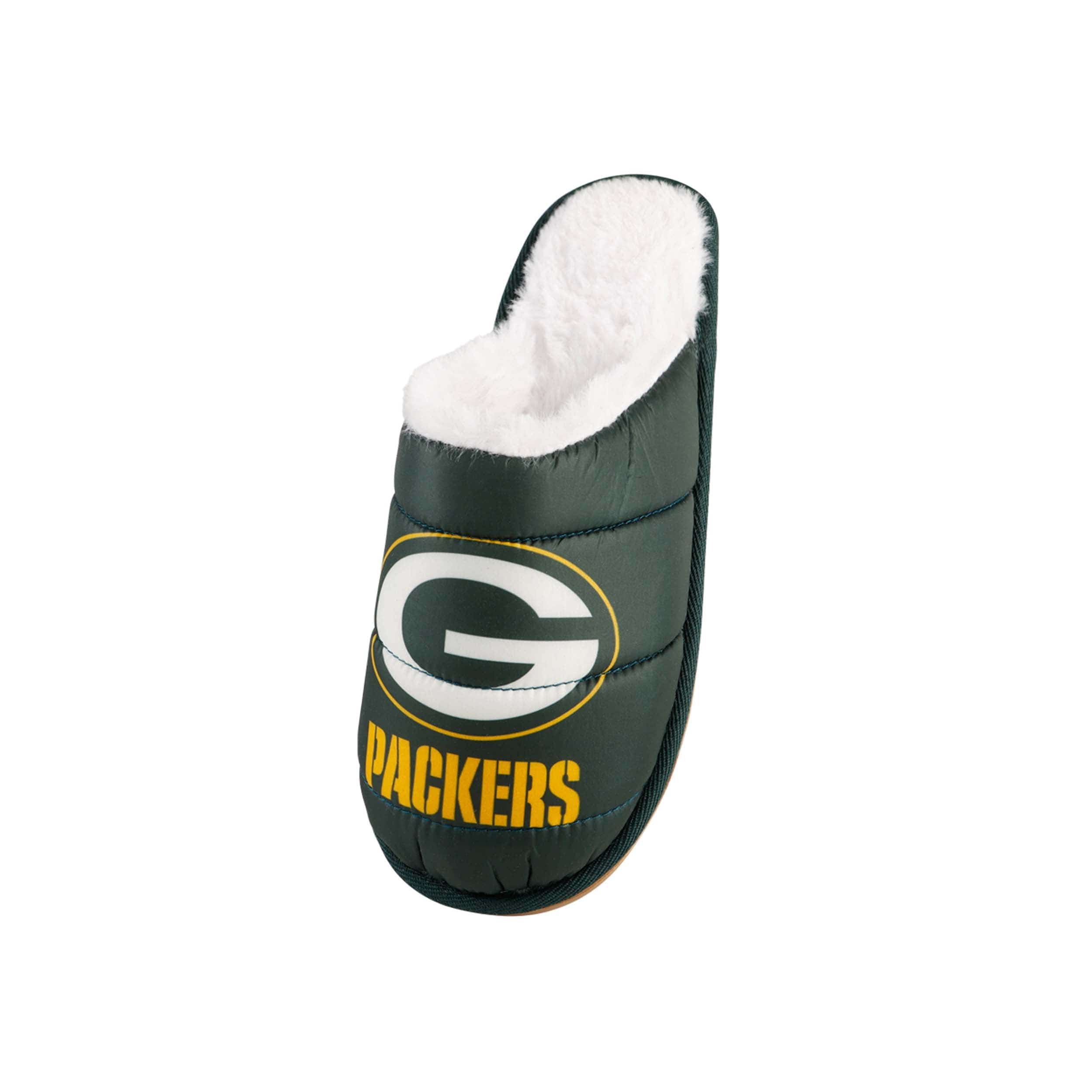 Green Bay Packers NFL Mens Big Logo Mule Slipper - Image 2