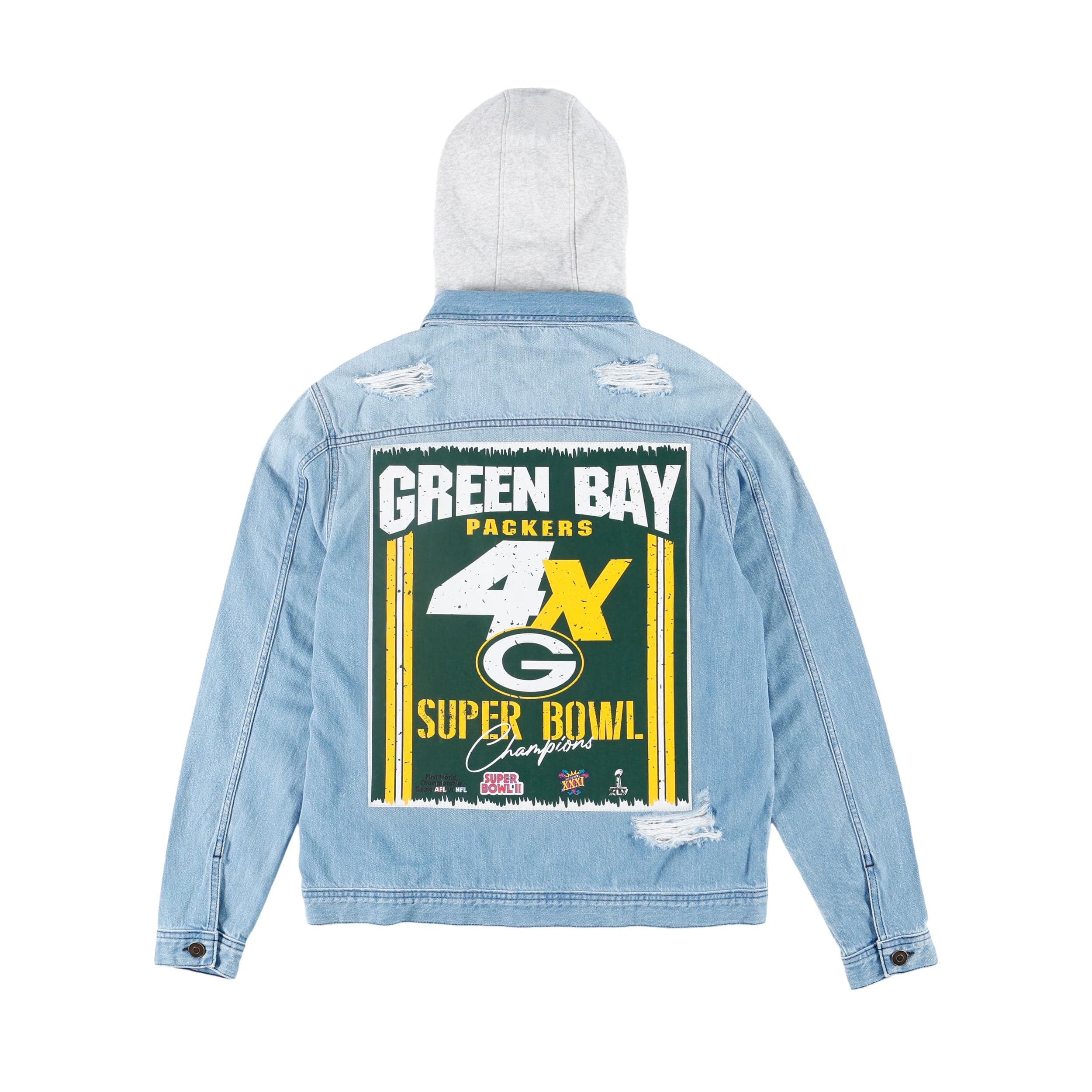 Green Bay Packers NFL Mens Denim Days Jacket - Image 4