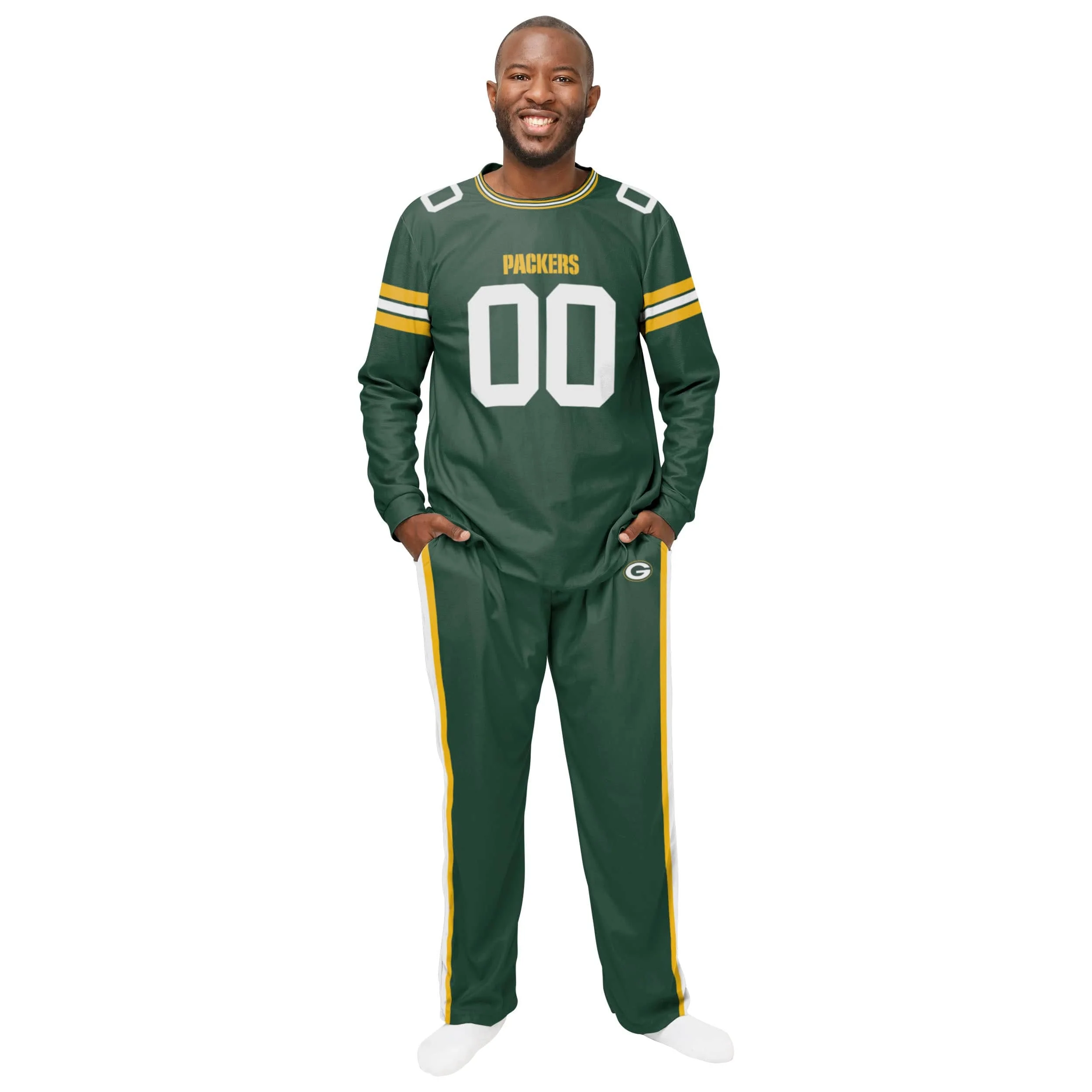 Green Bay Packers NFL Mens Gameday Ready Lounge Shirt - Image 3