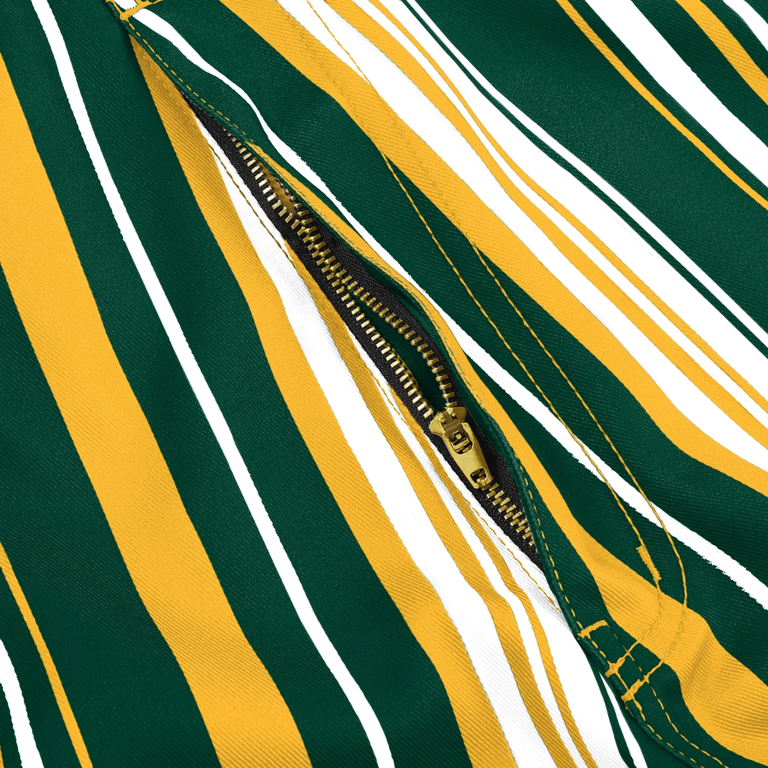 Green Bay Packers NFL Mens Hyper Stripe Bib Overalls - Image 6