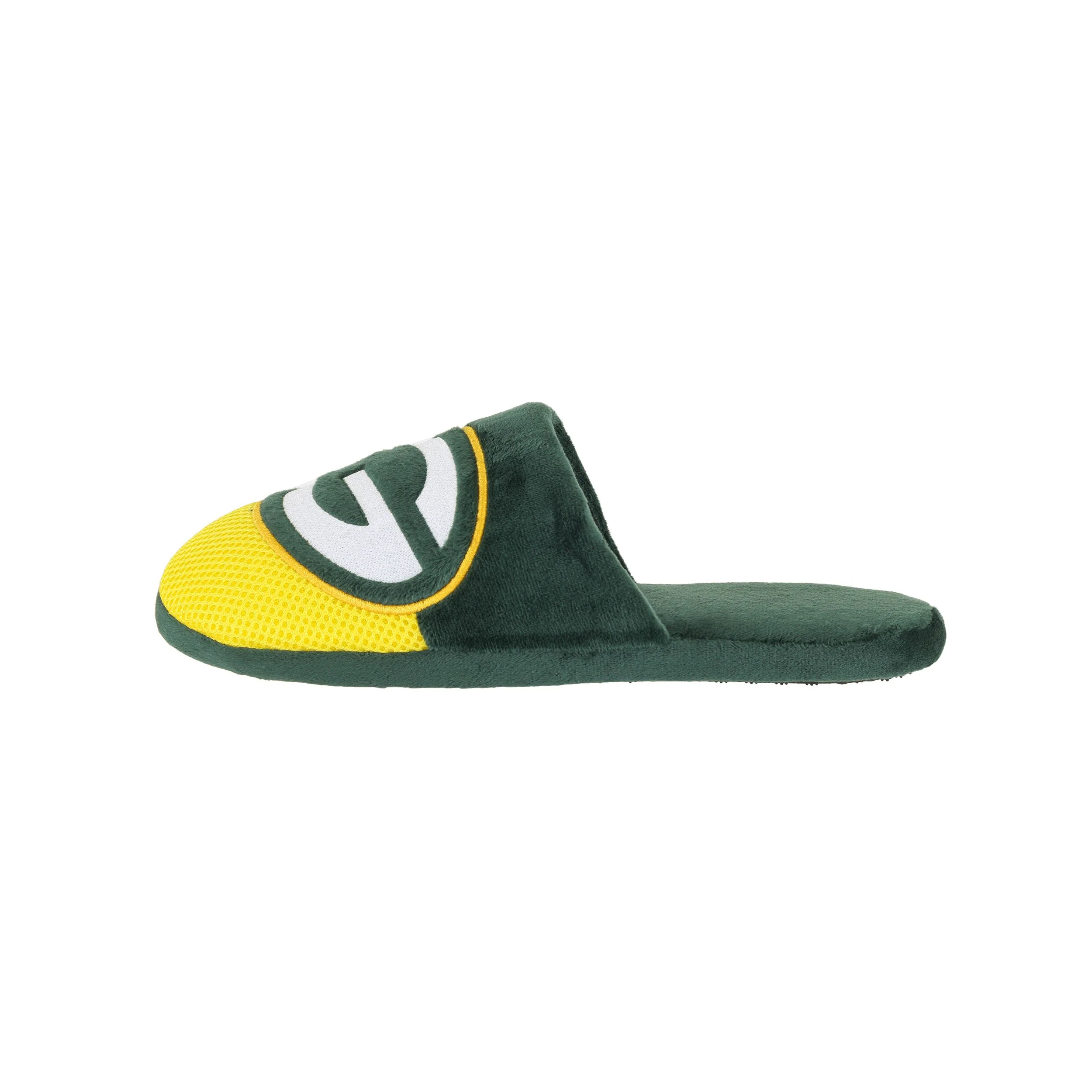 Green Bay Packers NFL Mens Logo Staycation Slippers - Image 2
