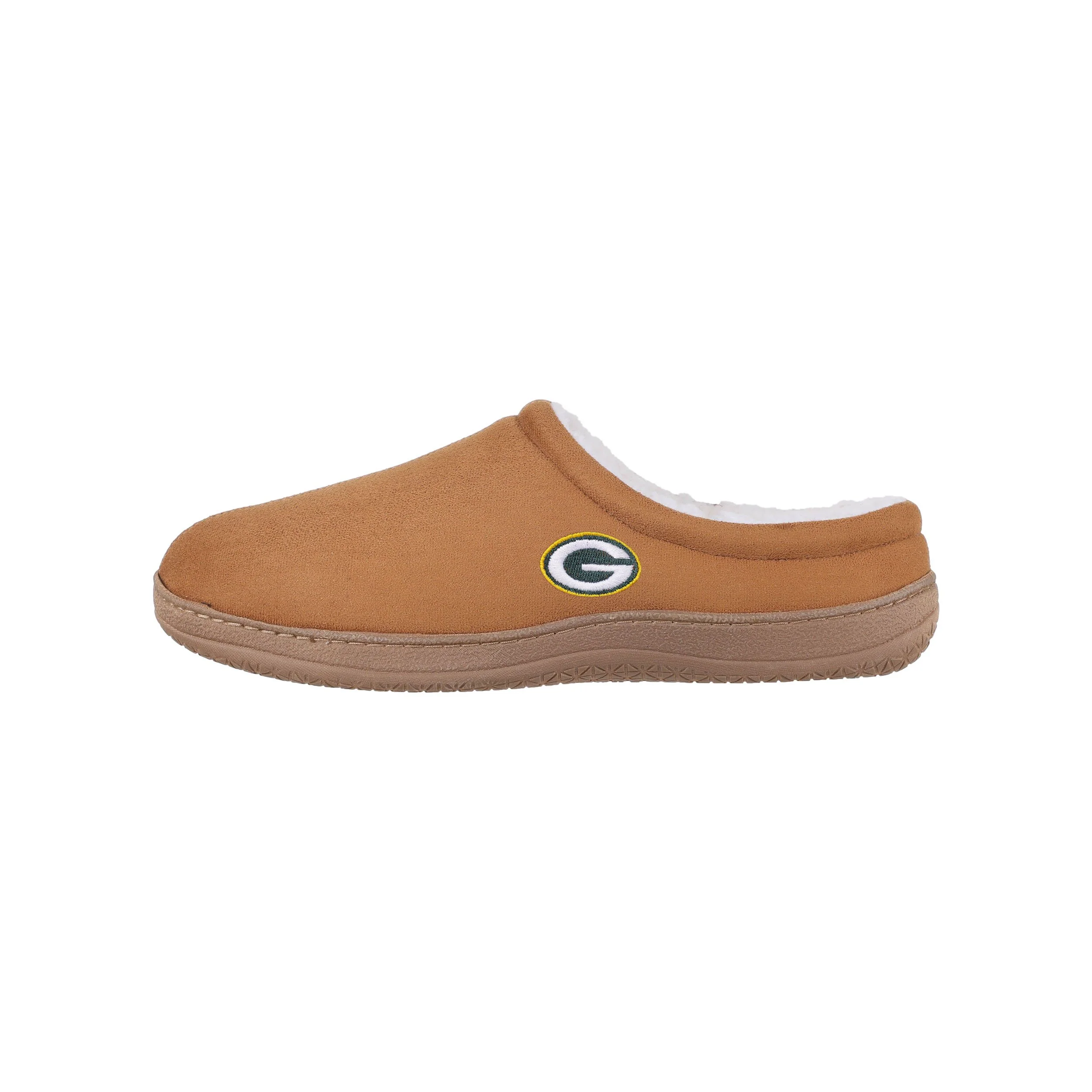 Green Bay Packers NFL Mens Low Top Suede Slippers - Image 2