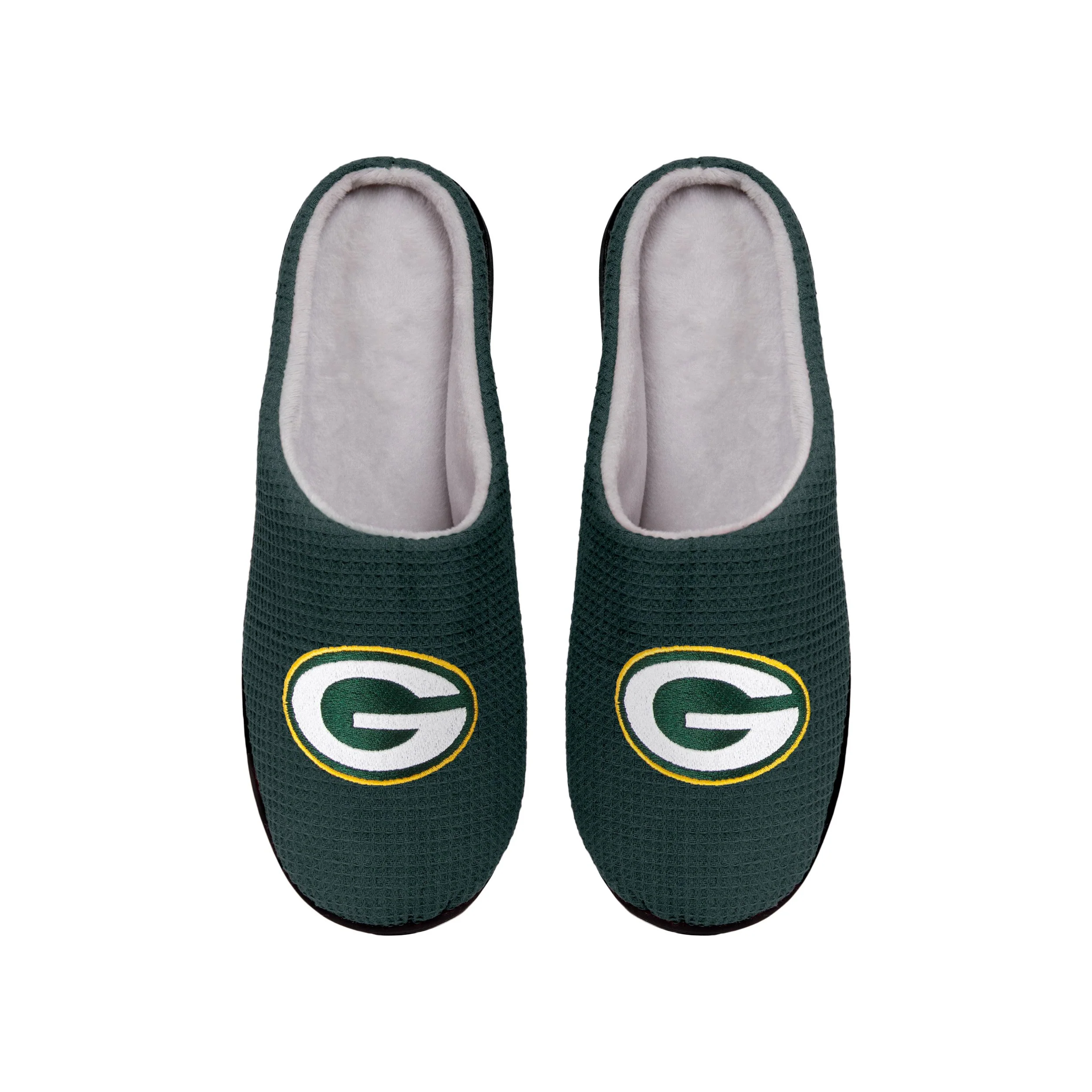 Green Bay Packers NFL Mens Memory Foam Slide Slippers - Image 2