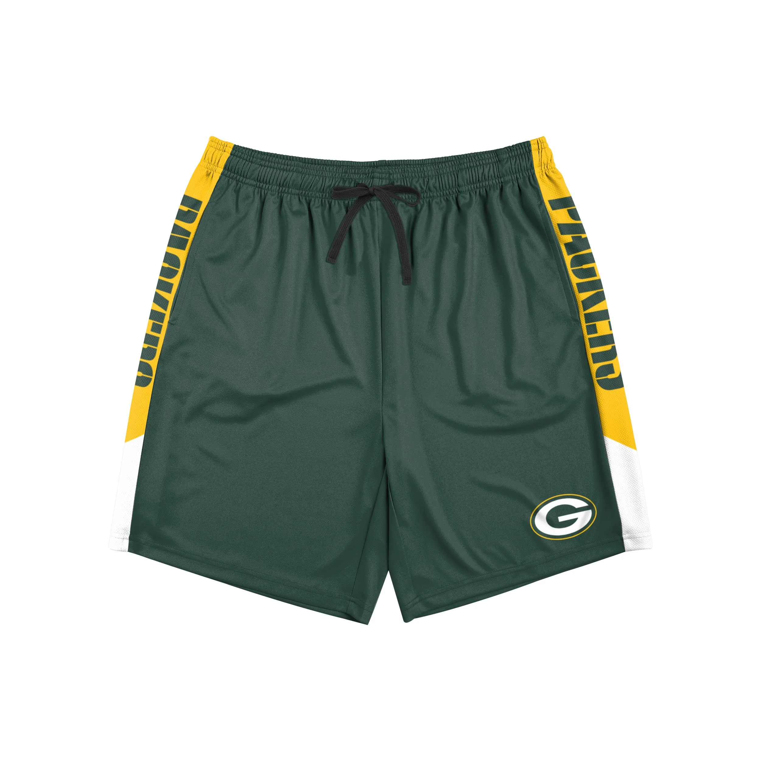 Green Bay Packers NFL Mens Side Stripe Training Shorts - Image 4