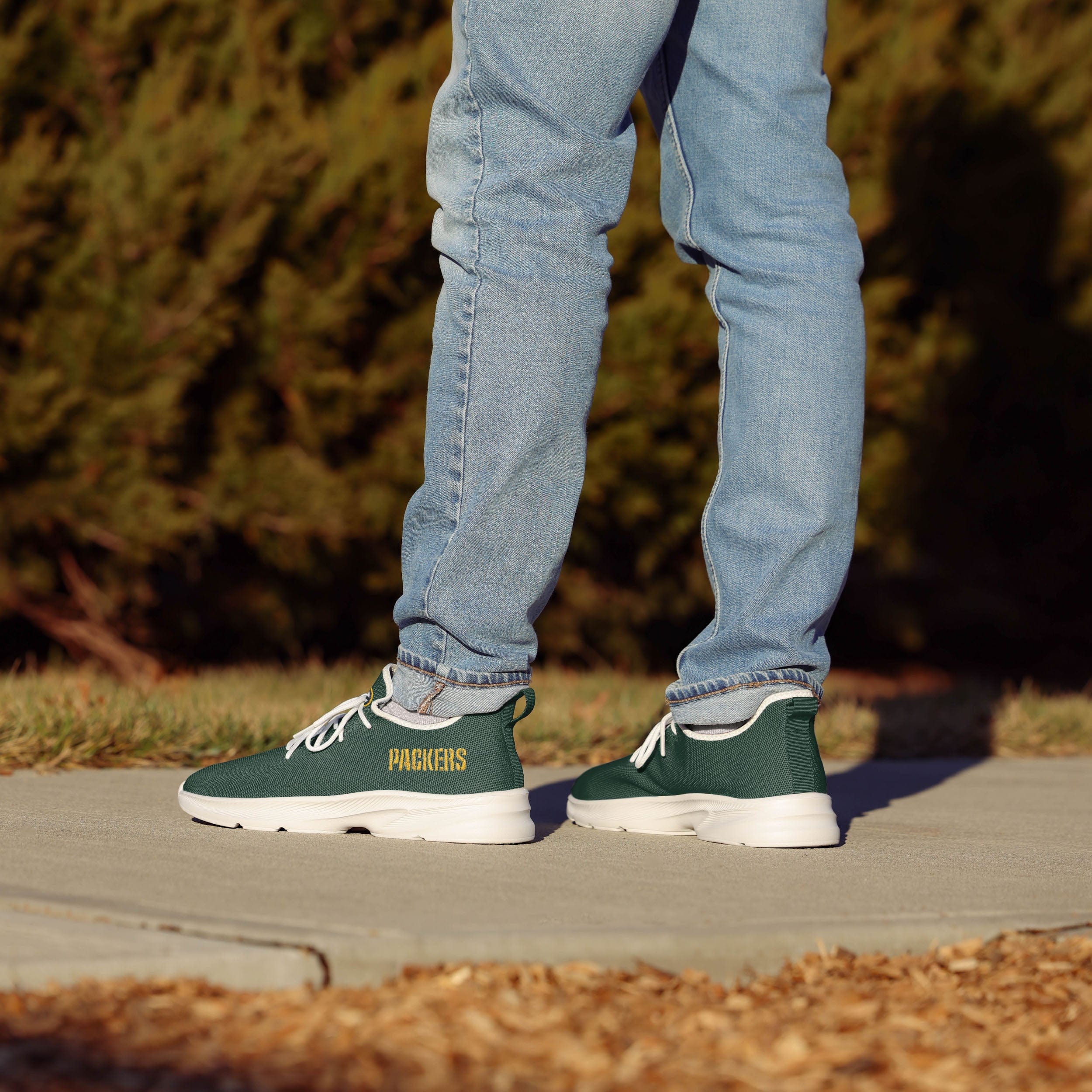 Green Bay Packers NFL Mens Team Color Sneakers - Image 4