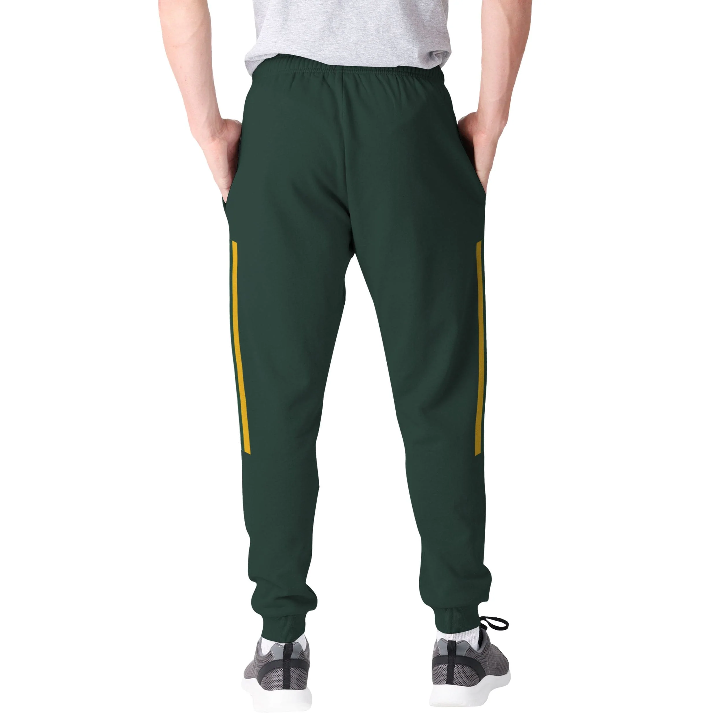 Green Bay Packers NFL Mens Team Stripe Joggers - Image 3