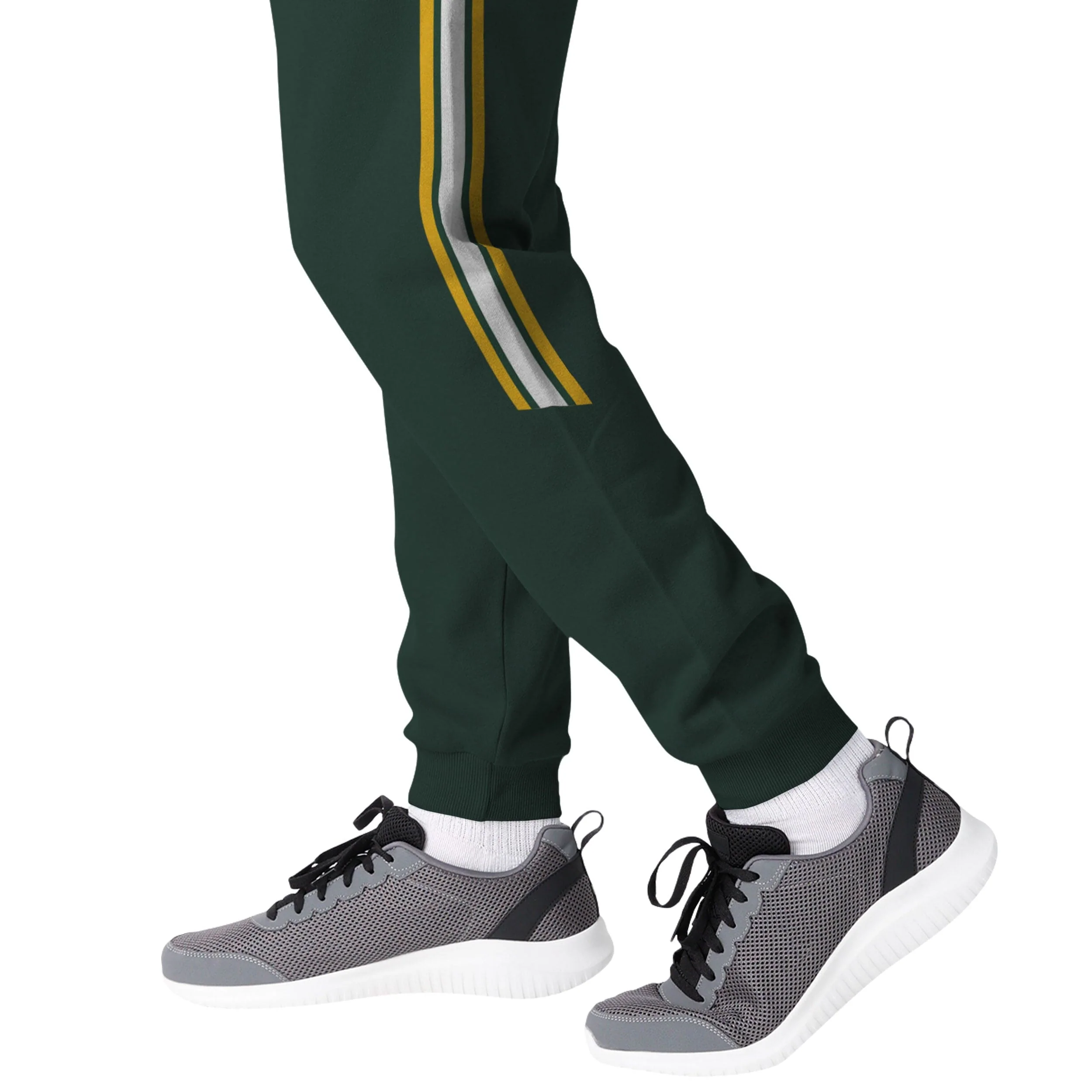 Green Bay Packers NFL Mens Team Stripe Joggers - Image 5