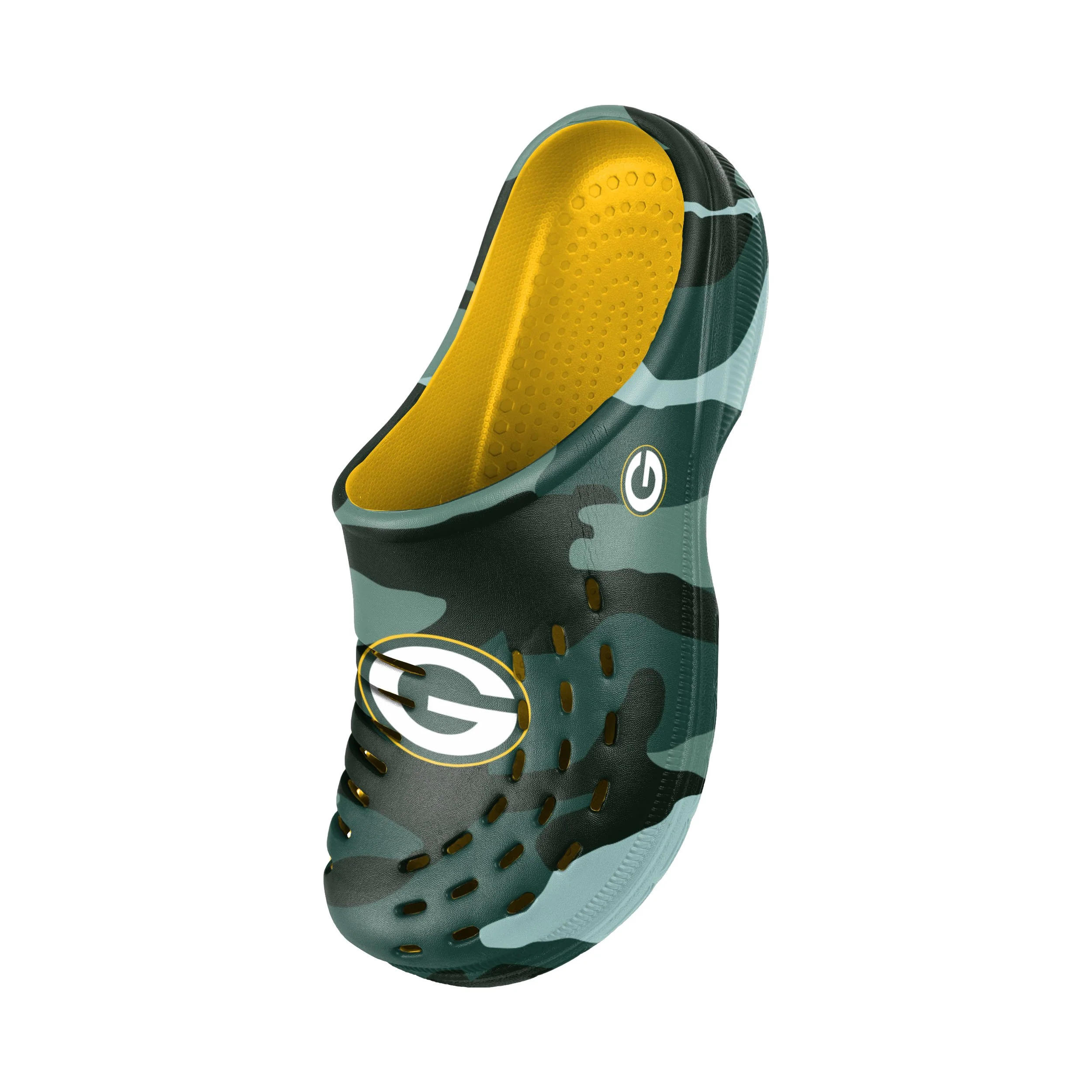 Green Bay Packers NFL Mens Tonal Camo Clog - Image 3