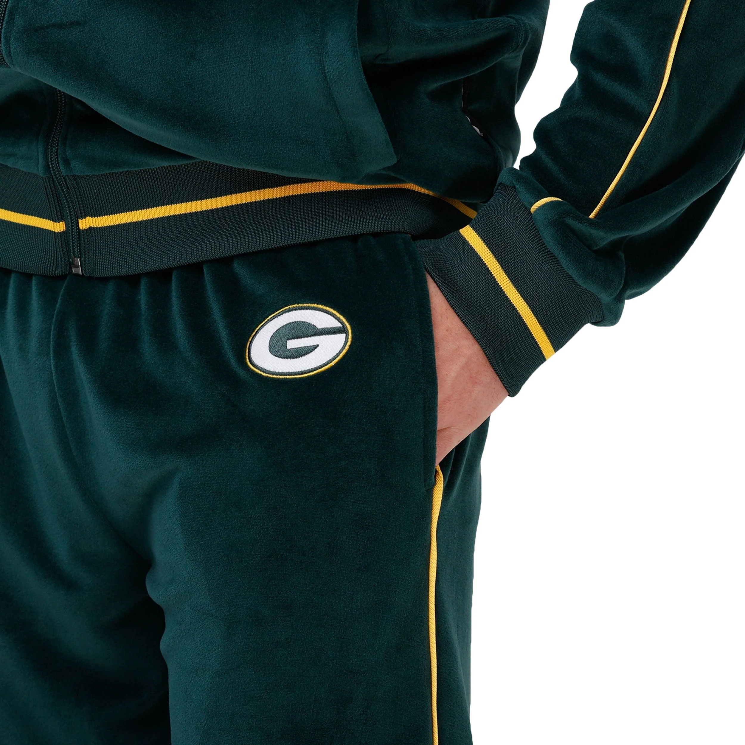 Green Bay Packers NFL Mens Velour Pants - Image 3