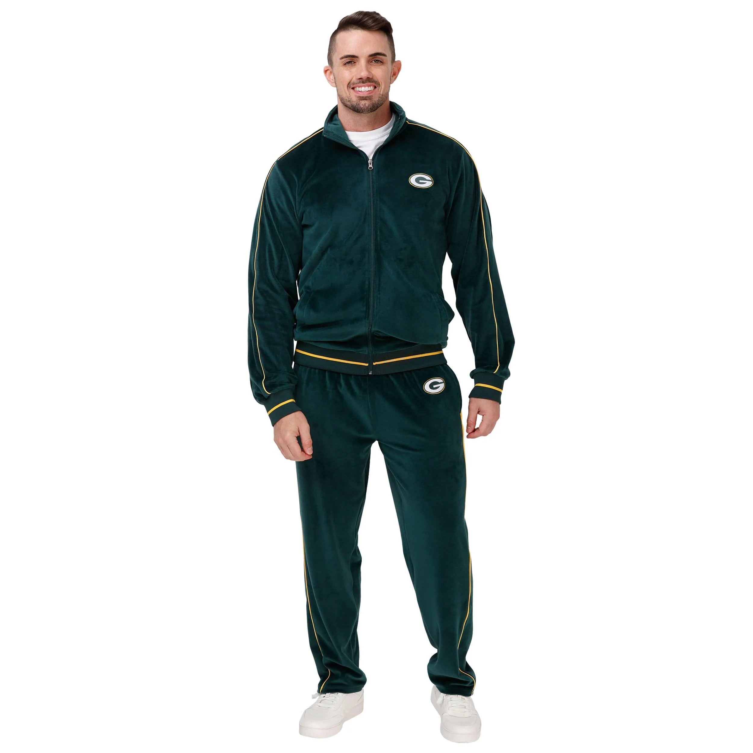 Green Bay Packers NFL Mens Velour Pants - Image 5