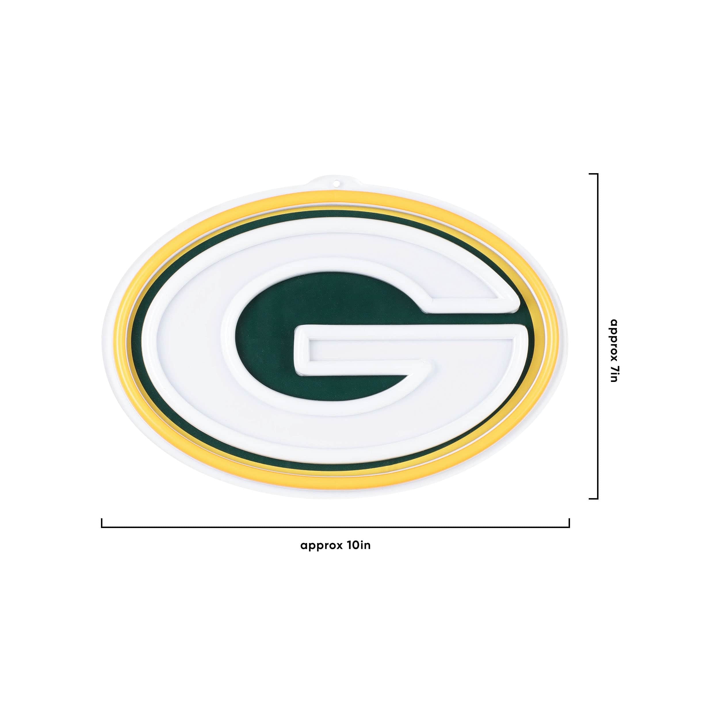 Green Bay Packers NFL Neon Light Up Big Logo Chain - Image 5