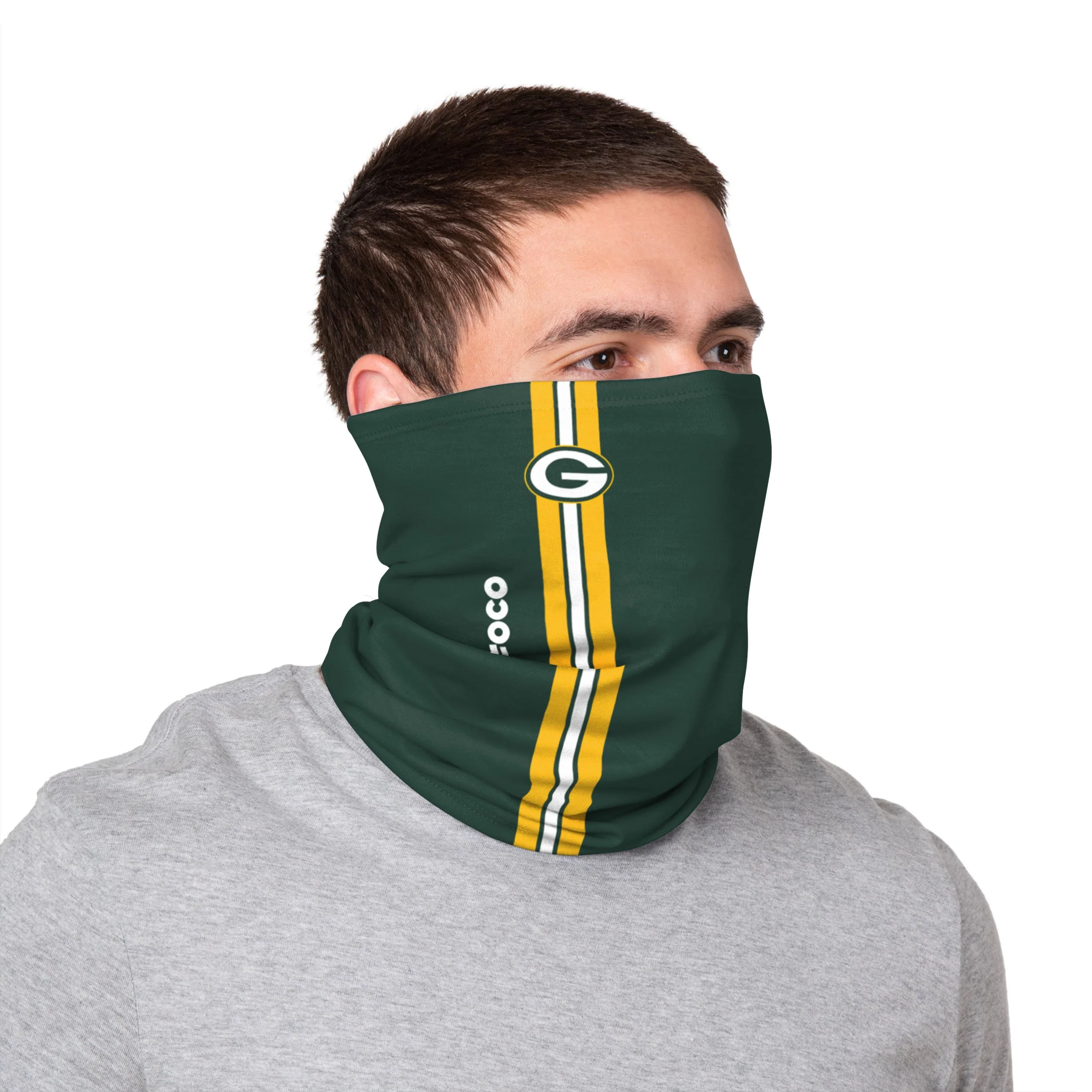 Green Bay Packers NFL On-Field Sideline Gaiter Scarf - Image 3