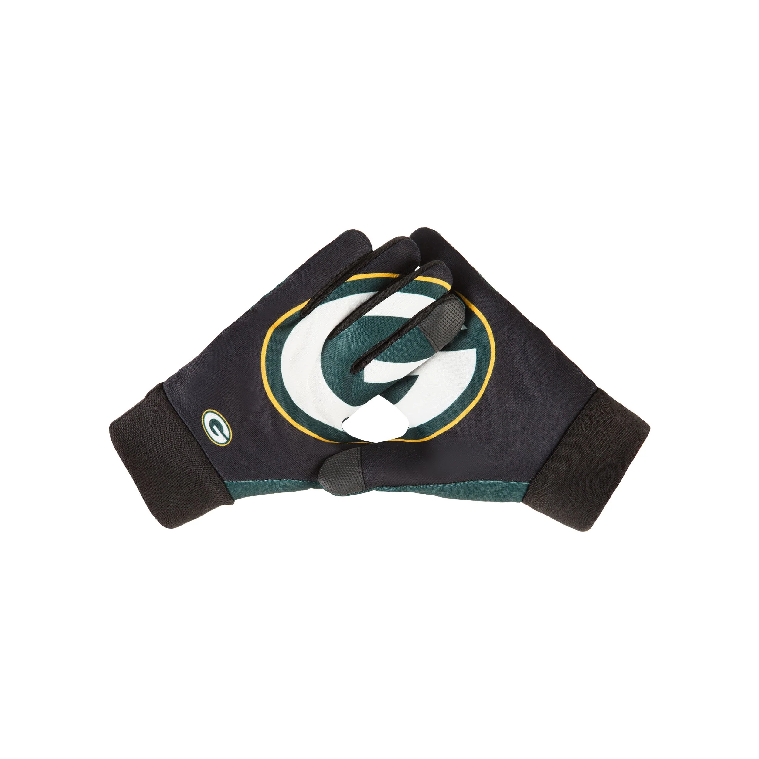 Green Bay Packers NFL Palm Logo Texting Gloves - Image 2