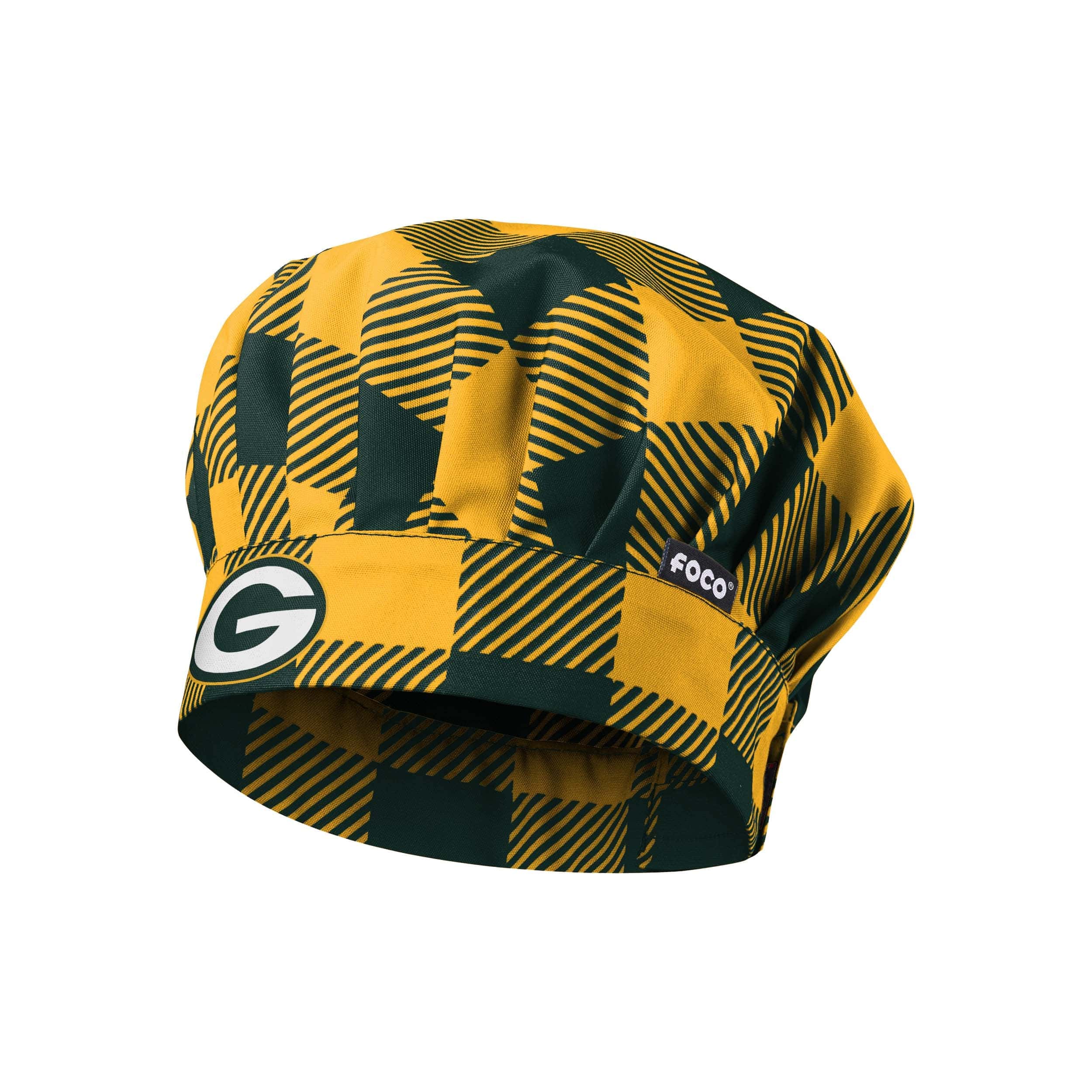 Green Bay Packers NFL Plaid Chef Hat