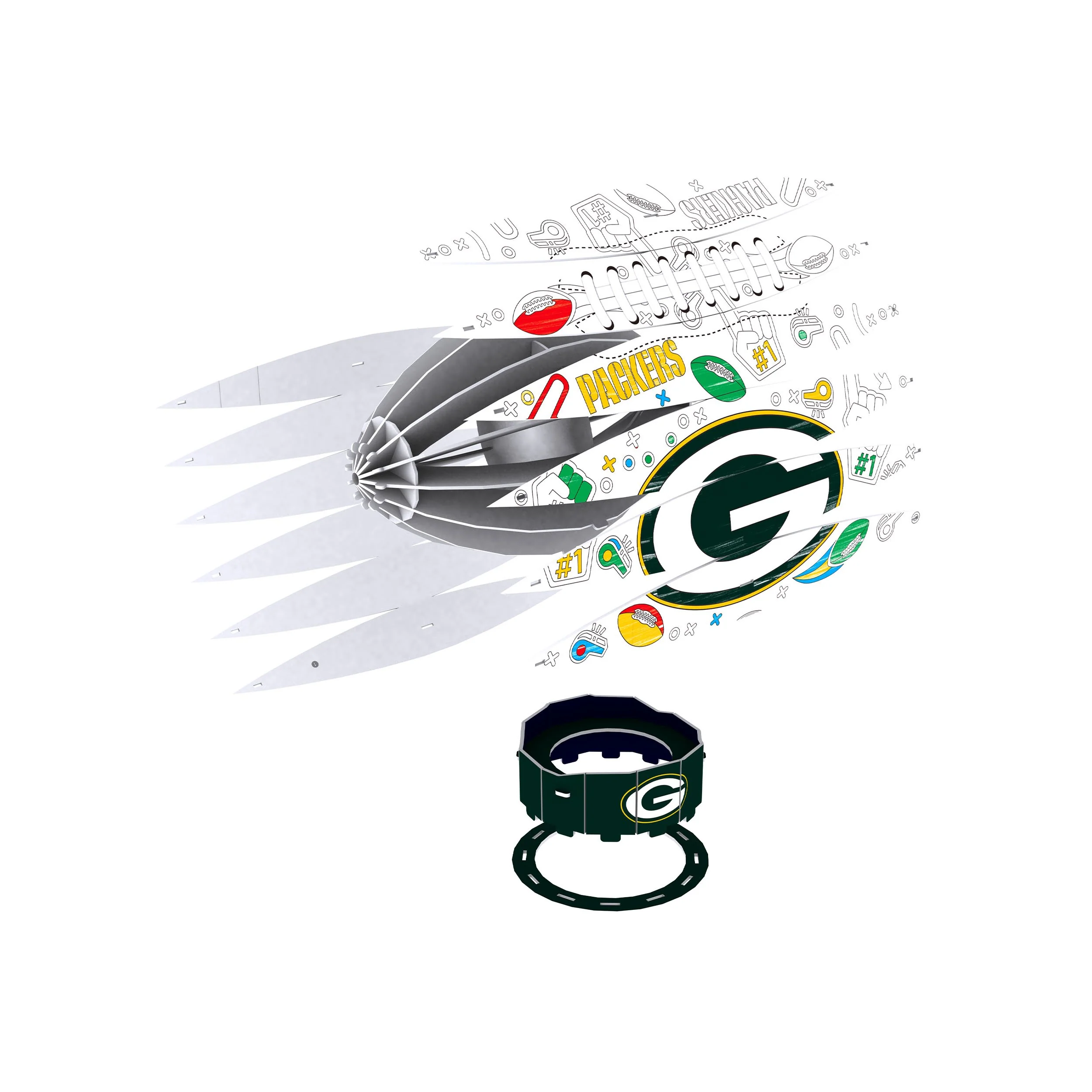 Green Bay Packers NFL PZLZ Craft Kit - Image 4