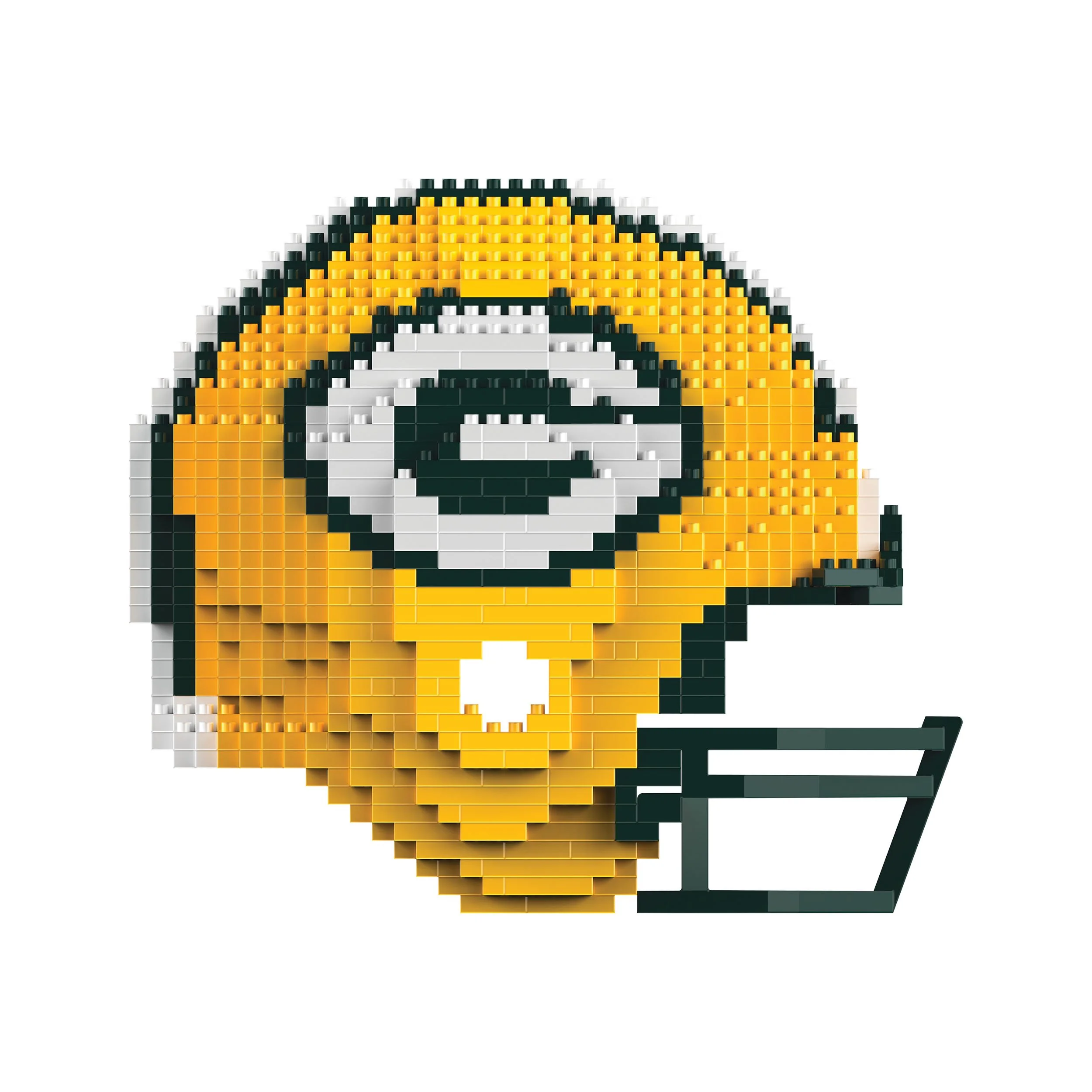 Green Bay Packers NFL Replica BRXLZ Mini Helmet - Image 2