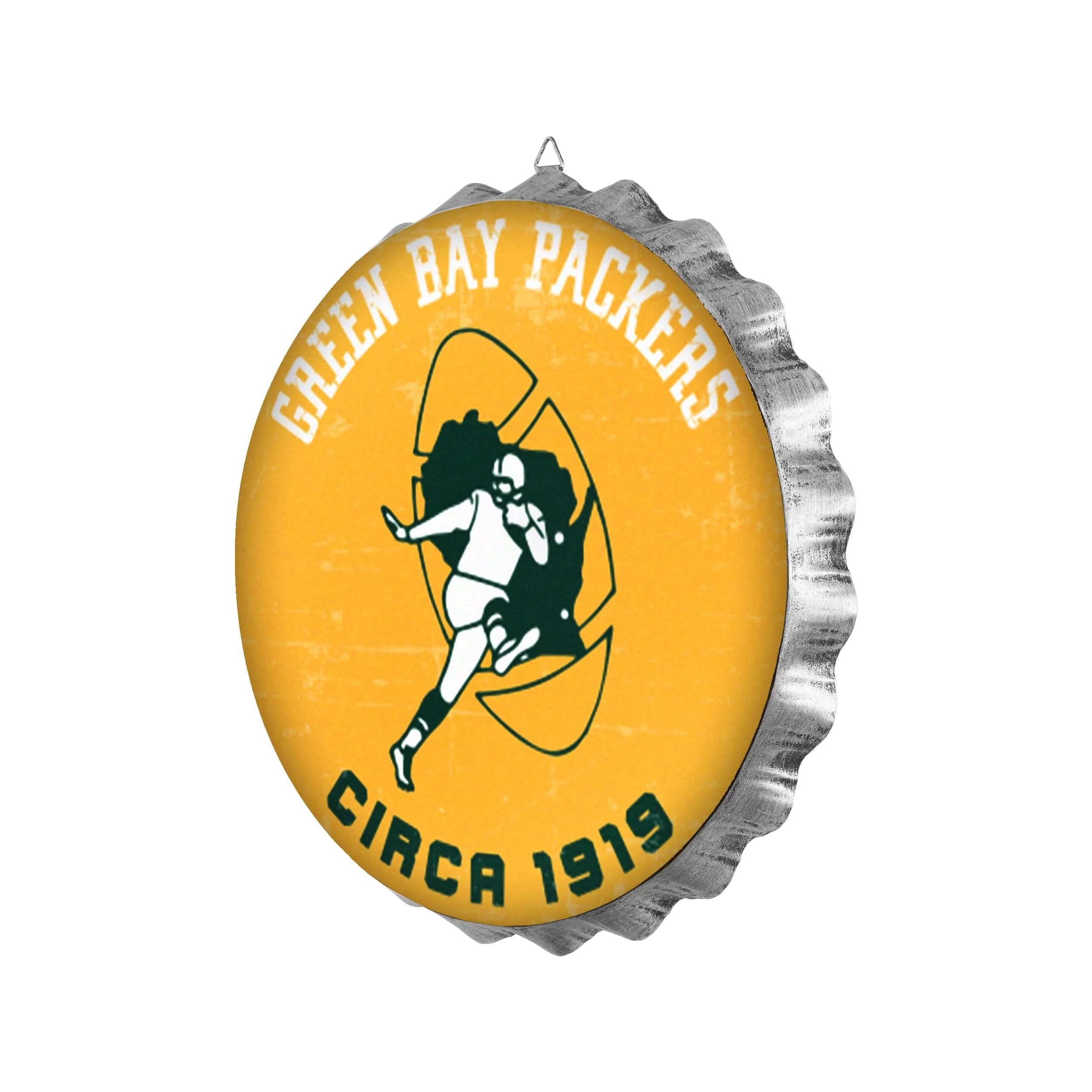 Green Bay Packers NFL Retro Bottle Cap Wall Sign - Image 2
