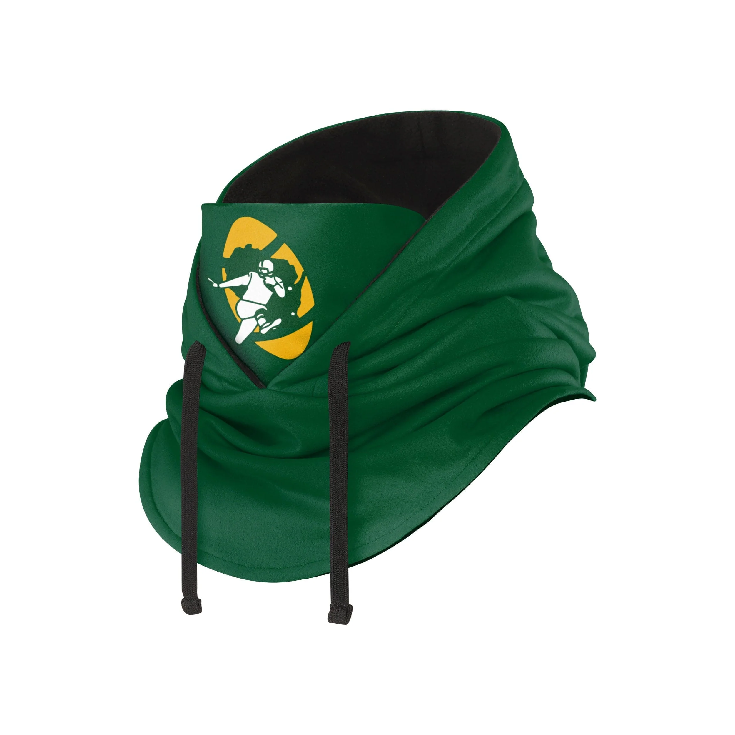 Green Bay Packers NFL Retro Drawstring Hooded Gaiter - Image 2