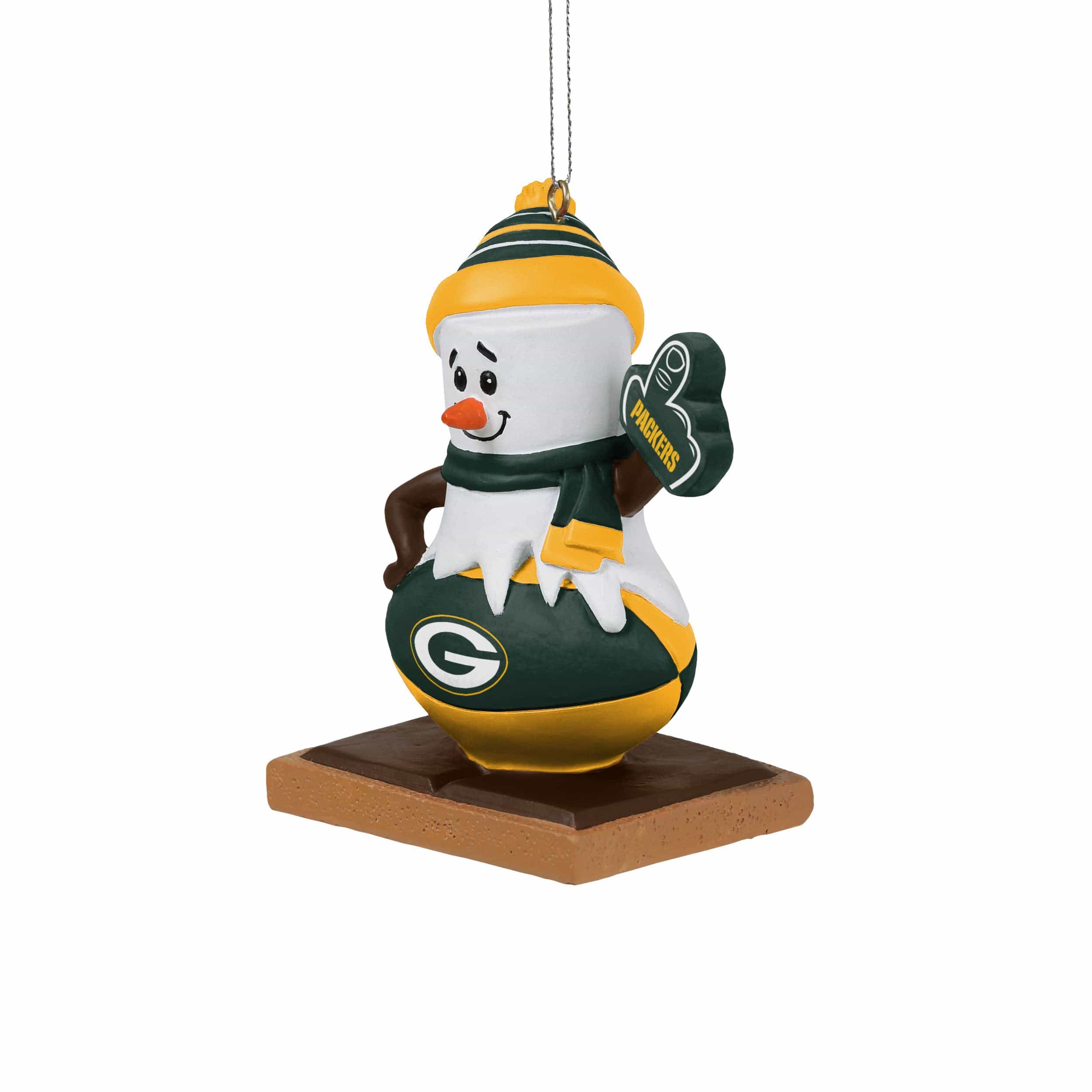 Green Bay Packers NFL Smore On Ball Ornament - Image 2