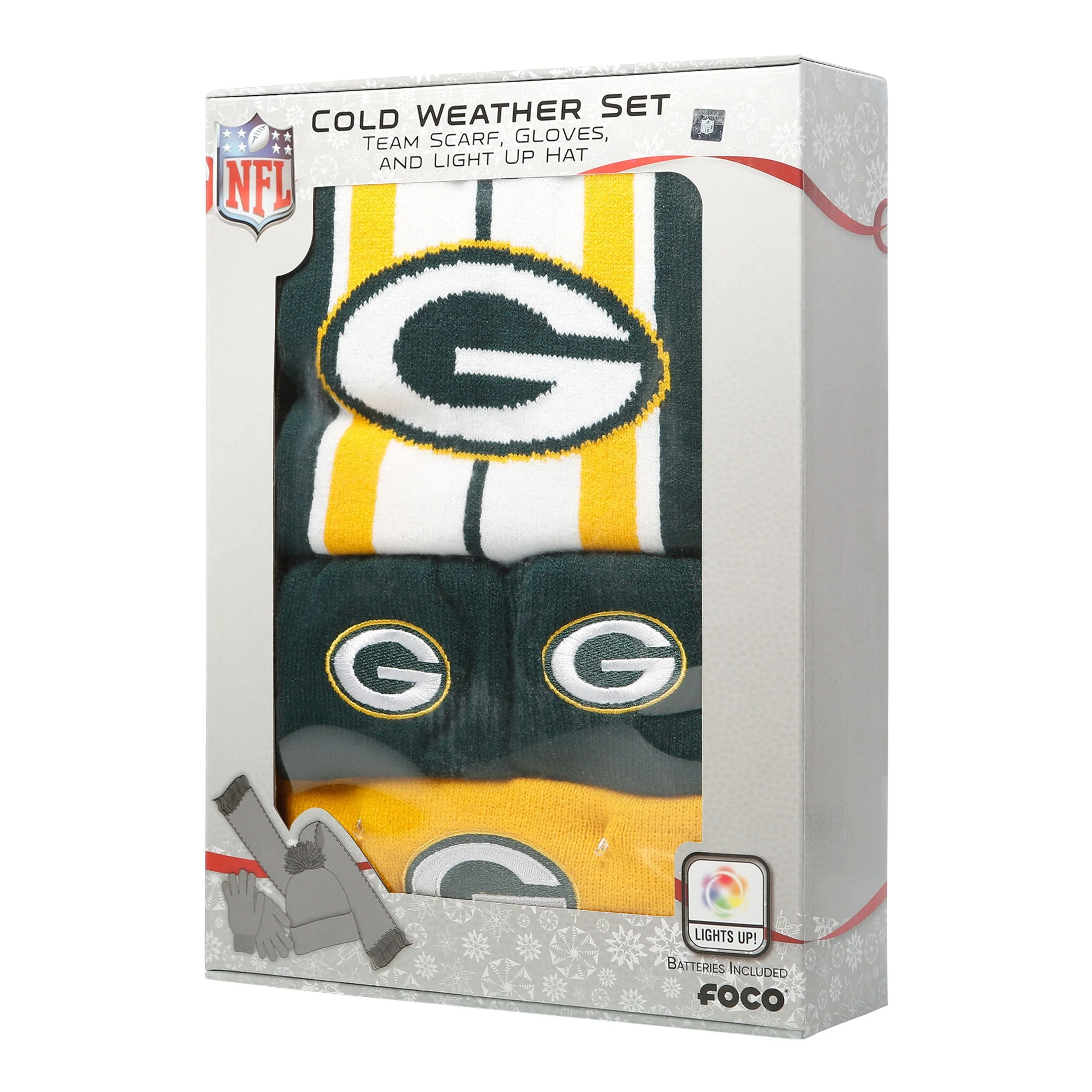 Green Bay Packers NFL Snow Stealer Cold Weather Set - Image 5